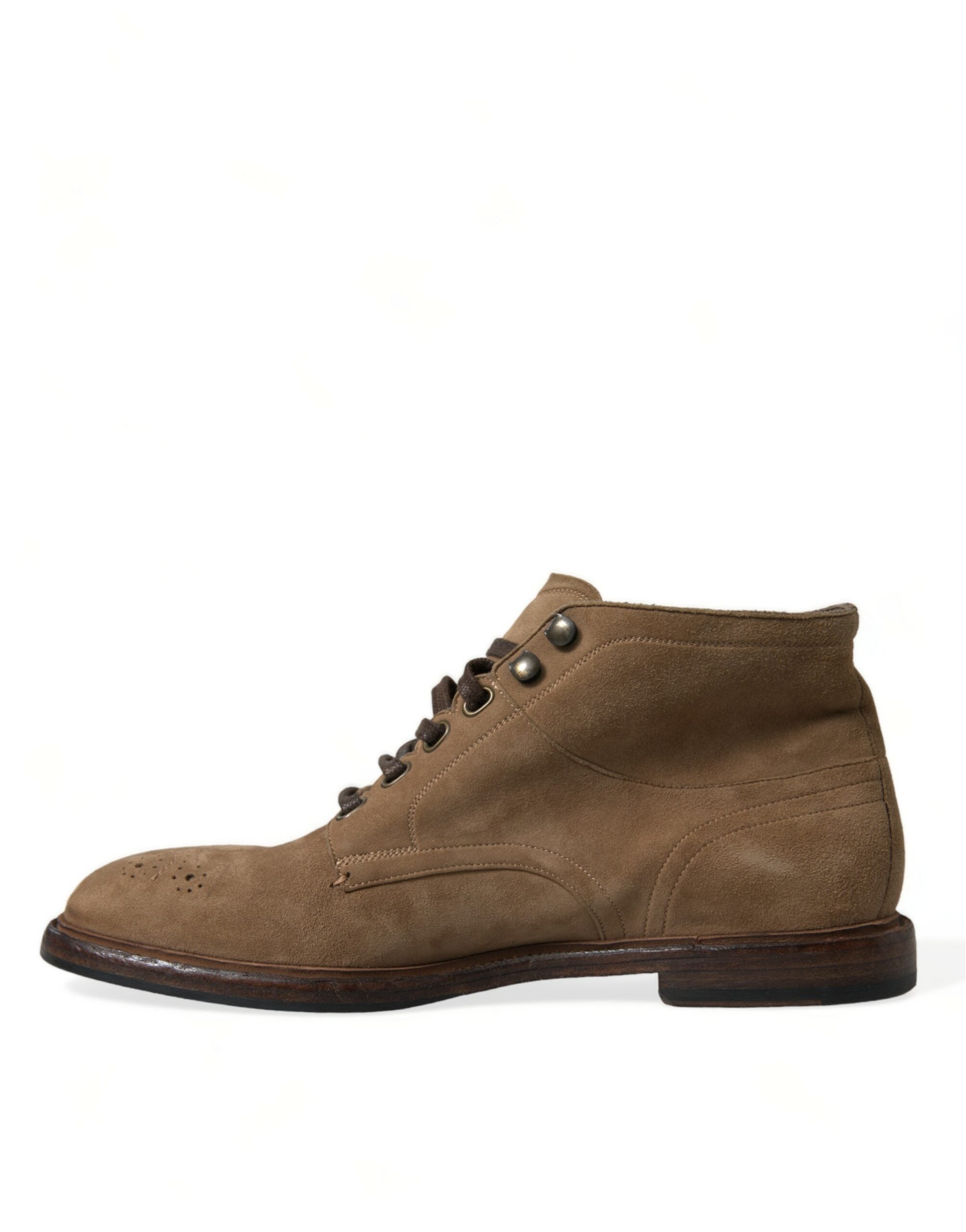 Dolce & Gabbana Elegante Schnürstiefeletten aus Leder