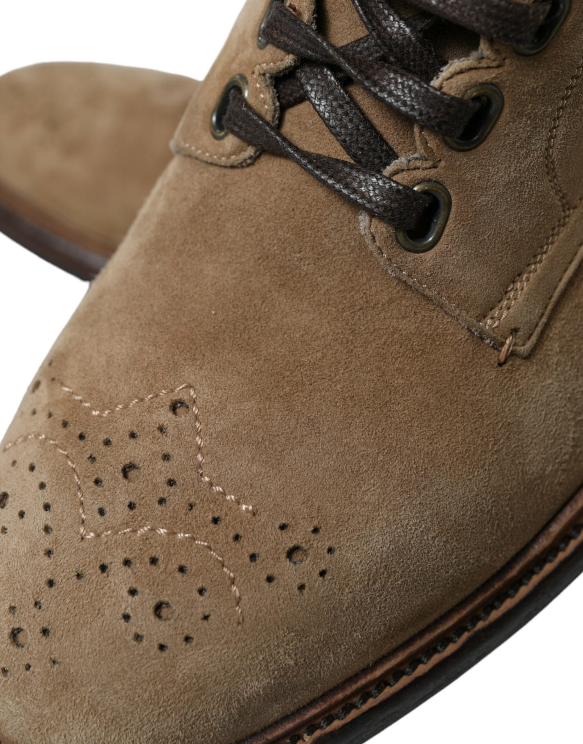 Dolce & Gabbana Elegante Schnürstiefeletten aus Leder