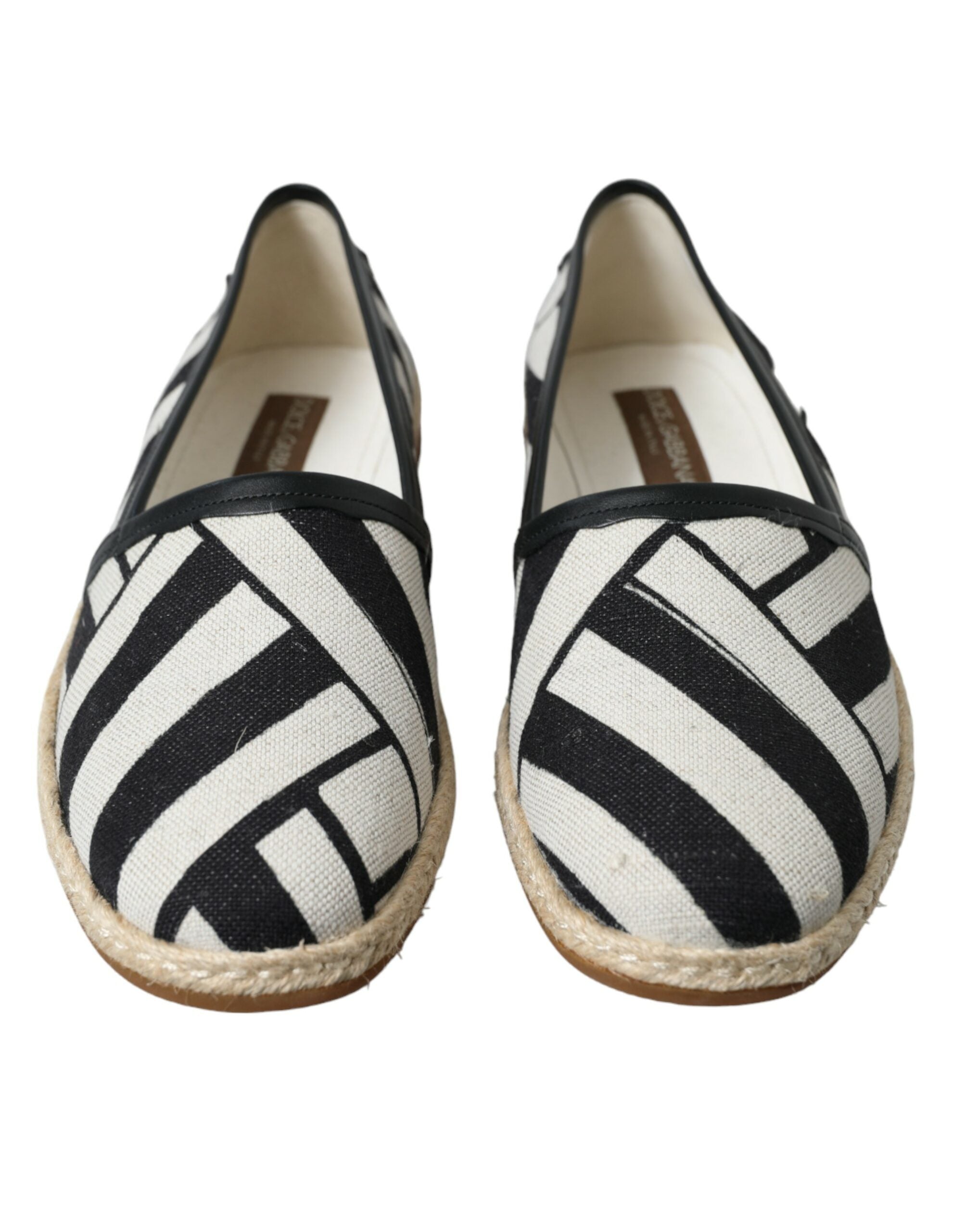 Dolce & Gabbana Schicke gestreifte Canvas-Espadrilles