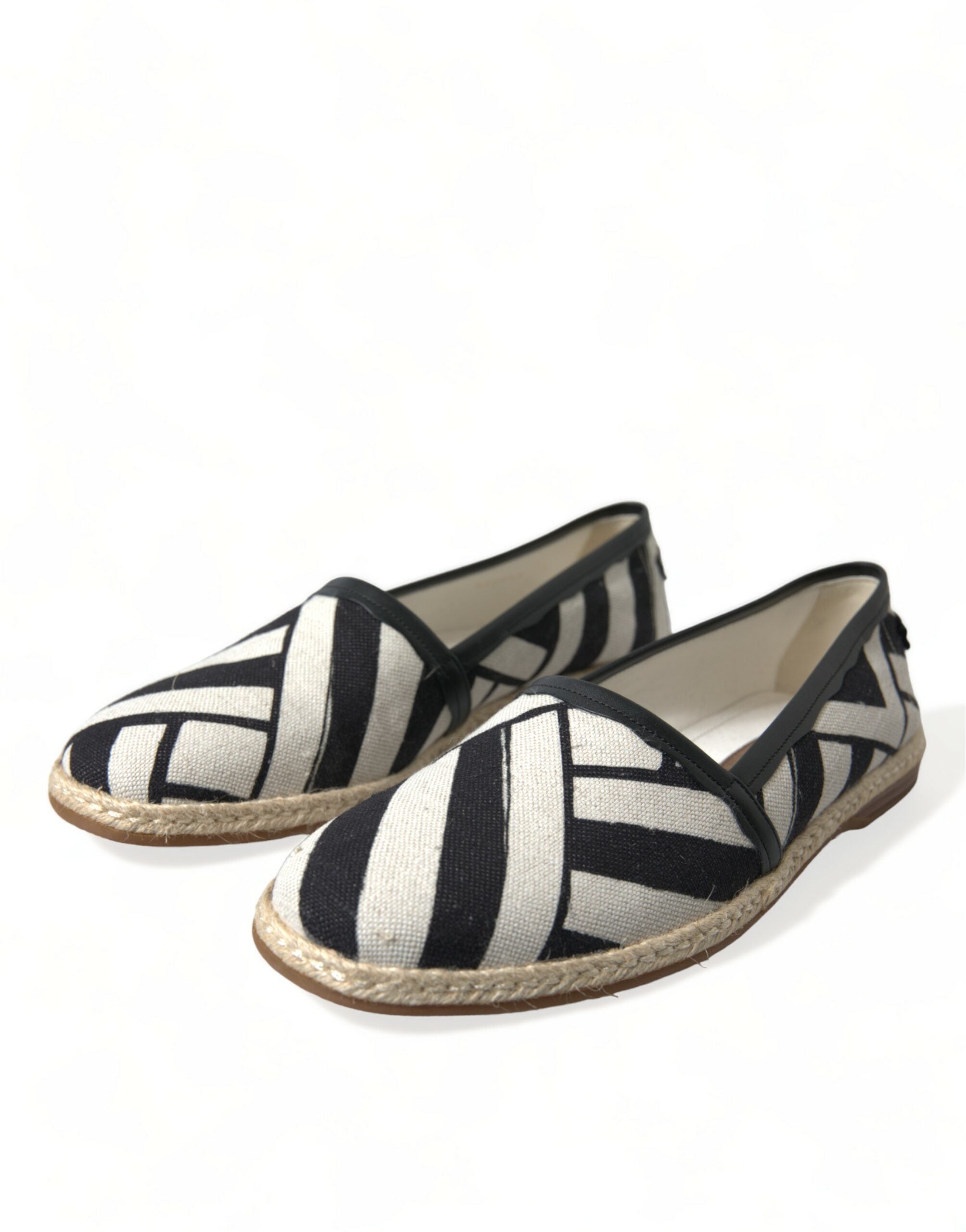 Dolce & Gabbana Schicke gestreifte Canvas-Espadrilles