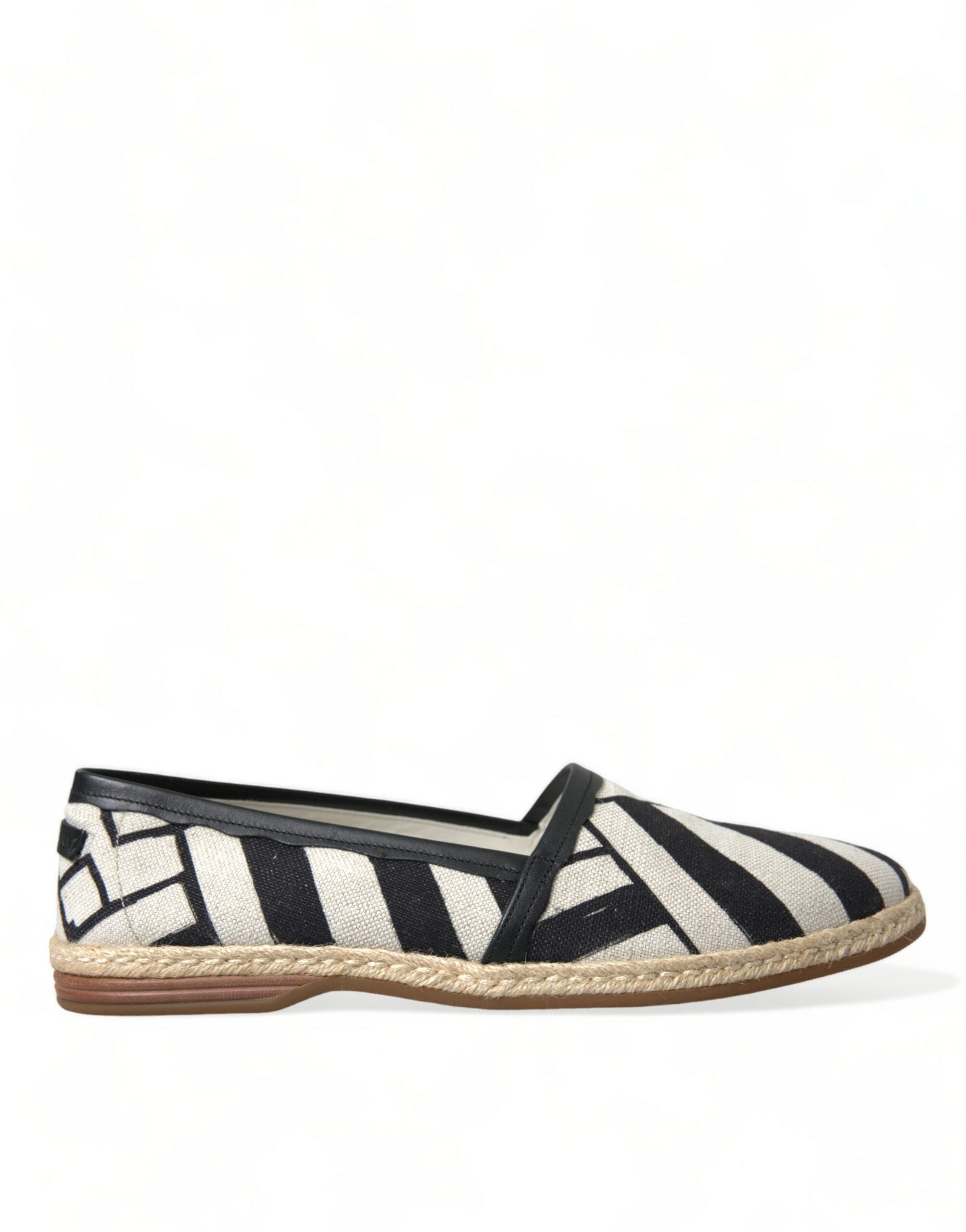 Dolce & Gabbana Schicke gestreifte Canvas-Espadrilles