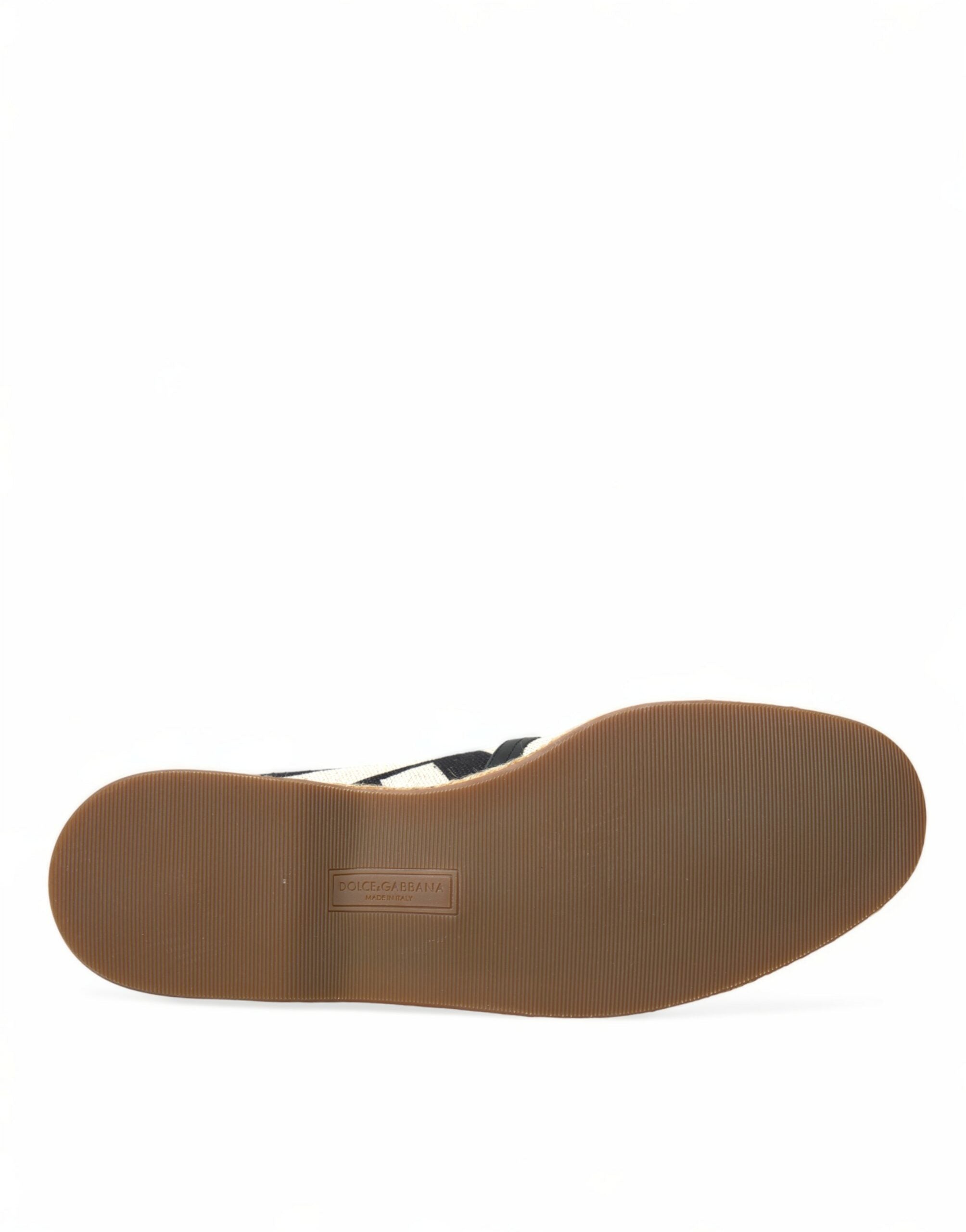 Dolce & Gabbana Schicke gestreifte Canvas-Espadrilles
