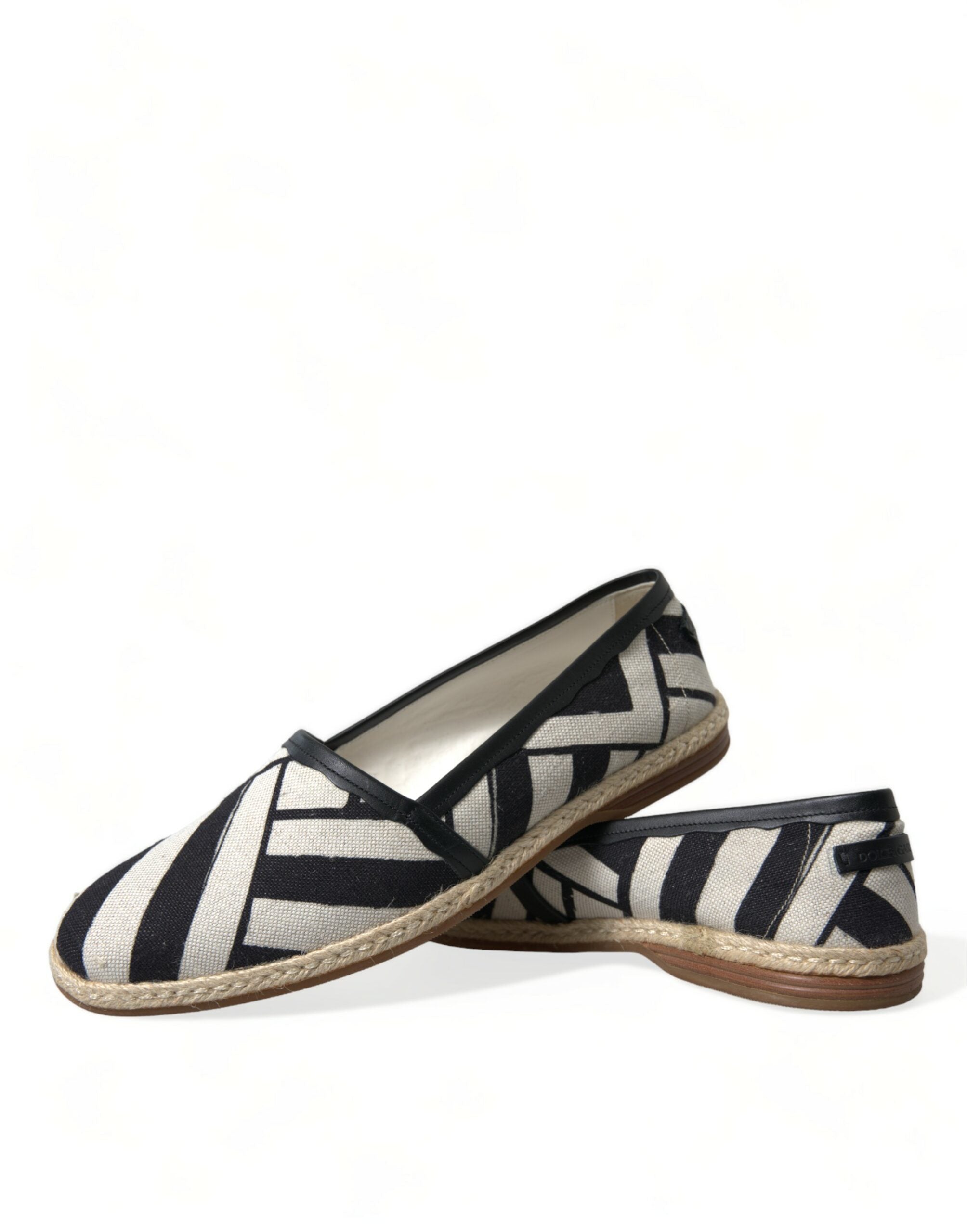 Dolce & Gabbana Schicke gestreifte Canvas-Espadrilles