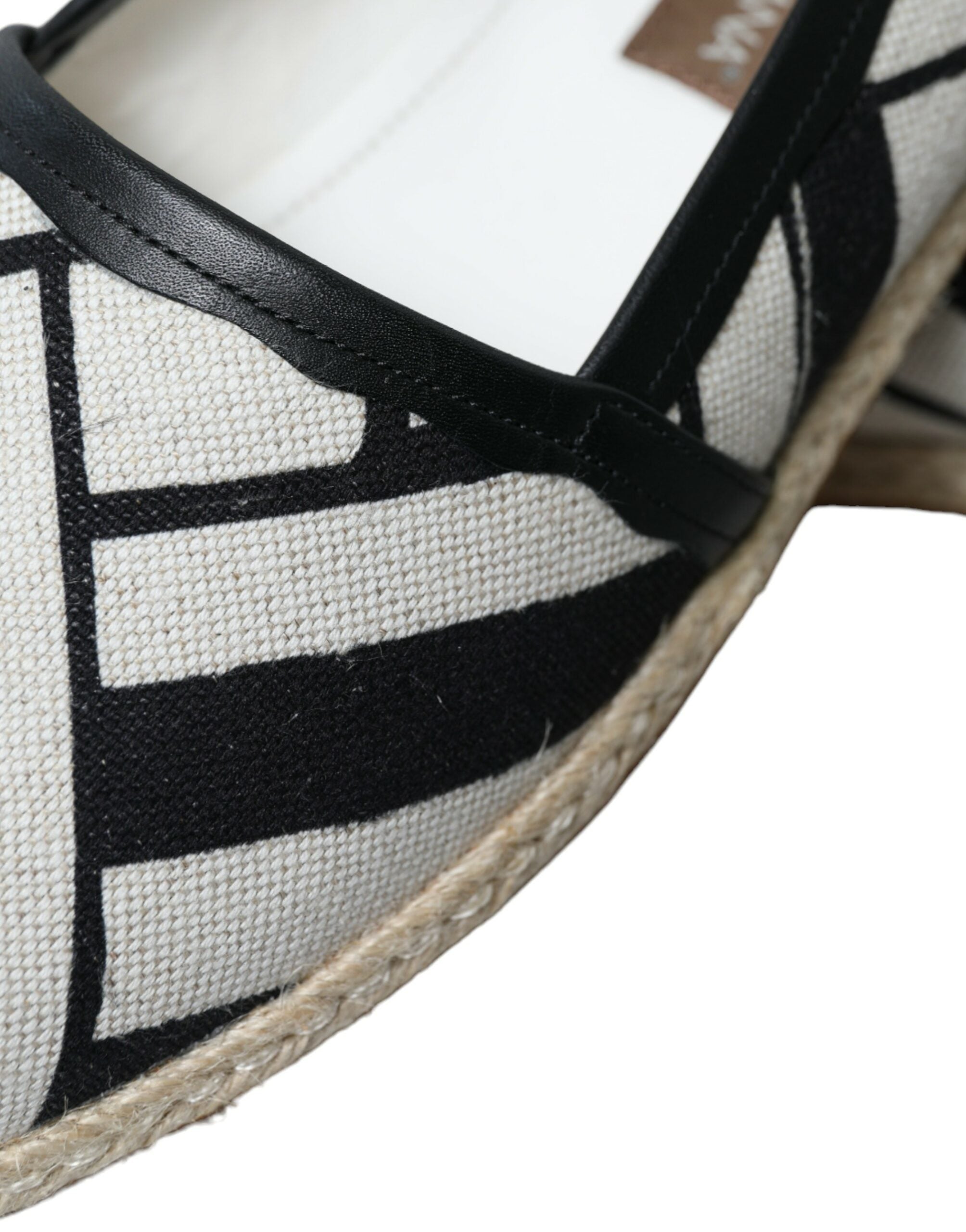 Dolce & Gabbana Schicke gestreifte Canvas-Espadrilles