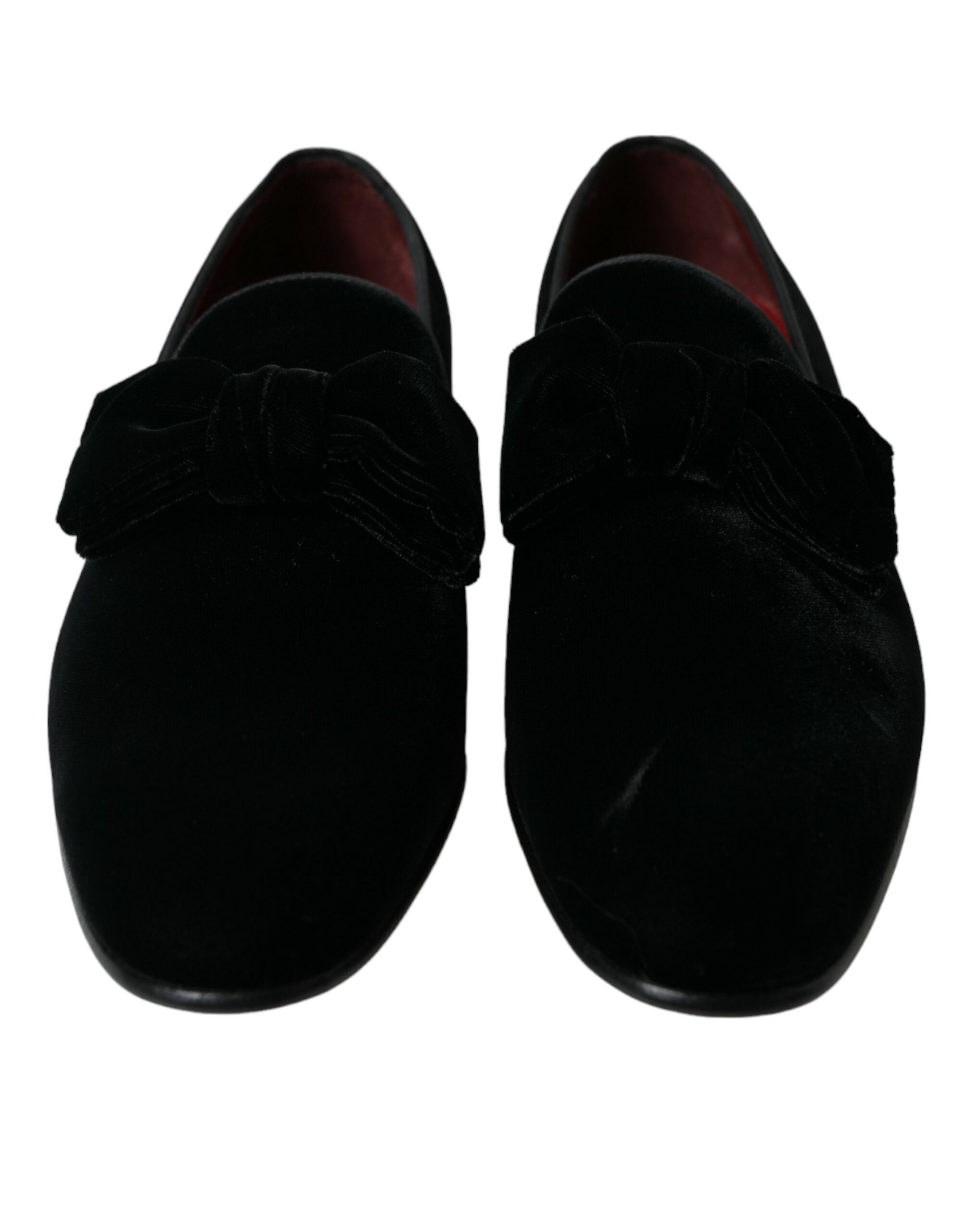 Mocasini eleganți din catifea neagră Dolce & Gabbana - Încălțăminte de lux pentru bărbați