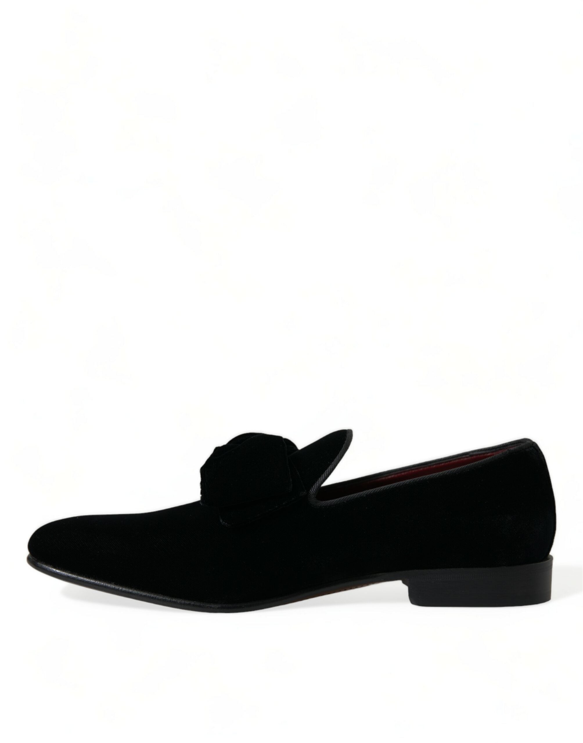 Mocasini eleganți din catifea neagră Dolce & Gabbana - Încălțăminte de lux pentru bărbați