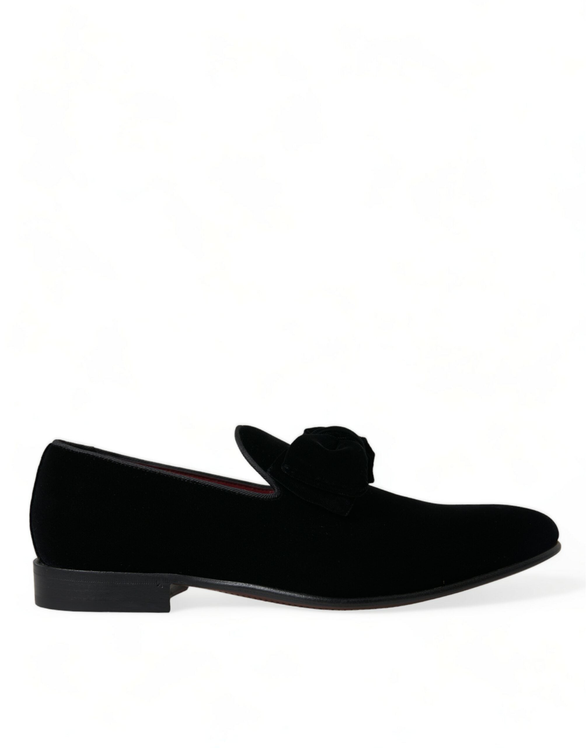 Mocasini eleganți din catifea neagră Dolce & Gabbana - Încălțăminte de lux pentru bărbați