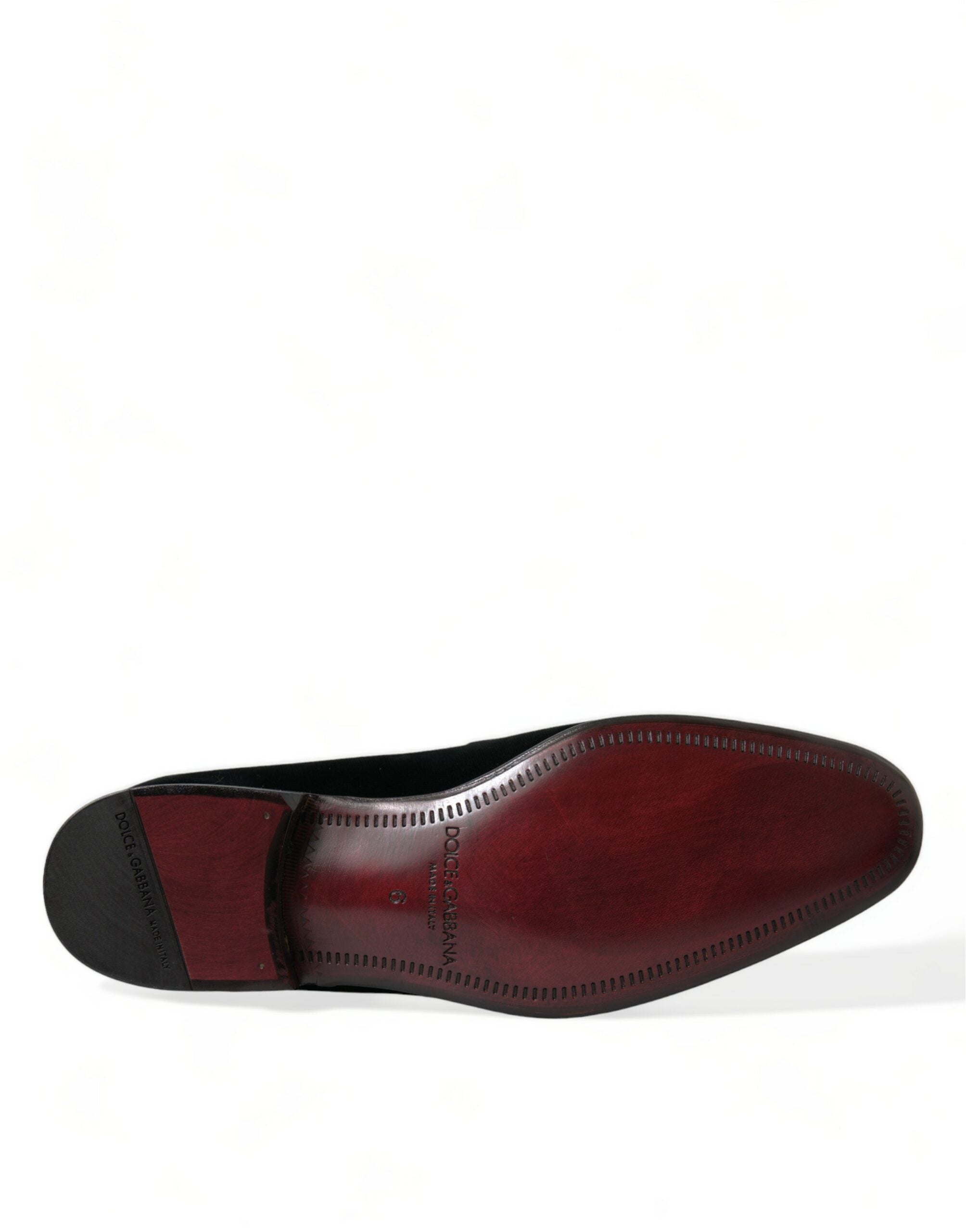 Mocasini eleganți din catifea neagră Dolce & Gabbana - Încălțăminte de lux pentru bărbați