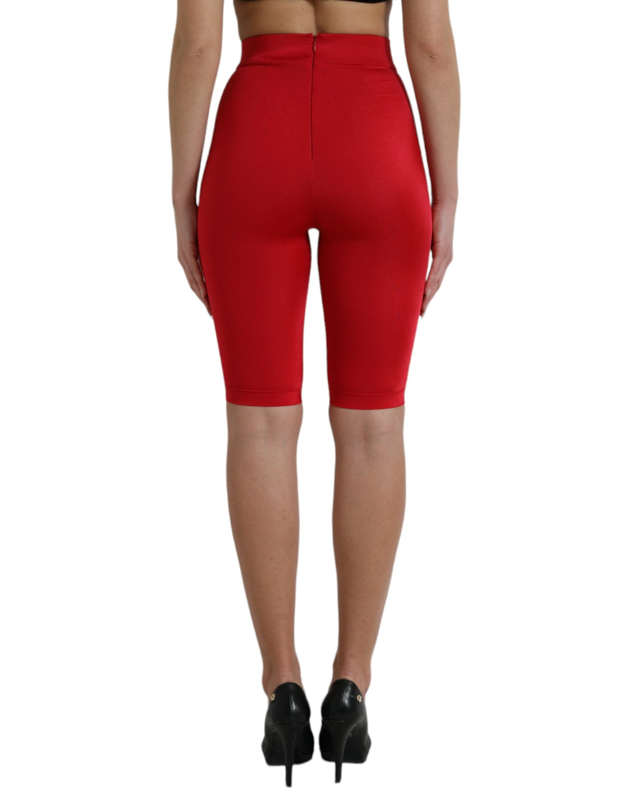 Dolce & Gabbana Schicke rote Leggings mit hoher Taille