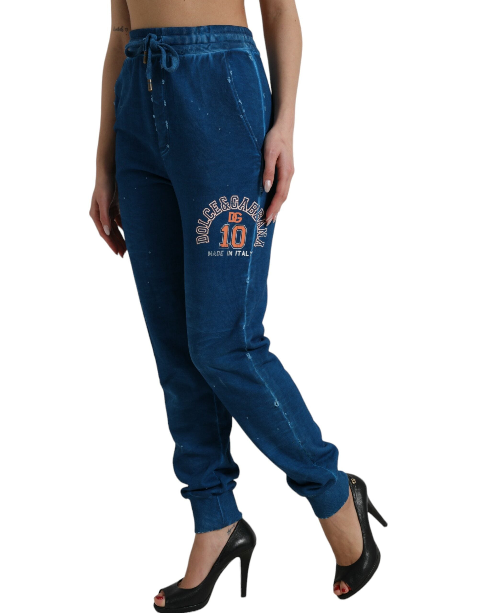Dolce & Gabbana – Jogginghose aus Baumwolle mit hohem Bund