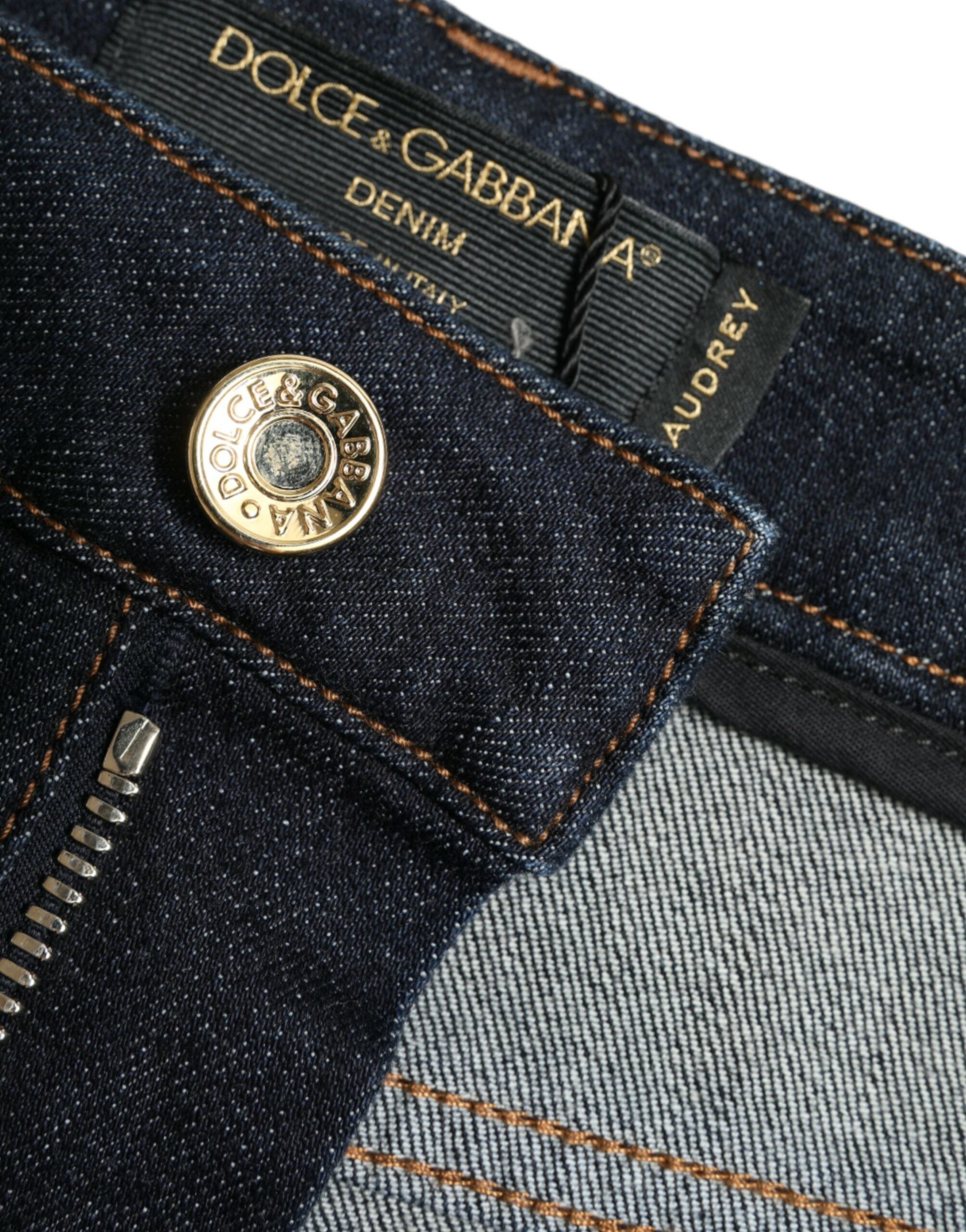 Blugi Dolce & Gabbana Sleek Stretch Denim cu talie medie