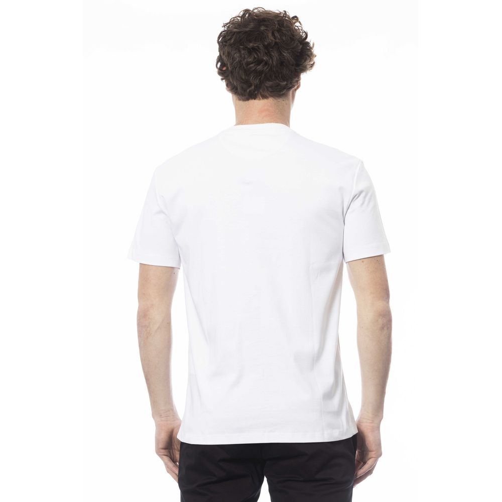 Trussardi Herren-T-Shirt aus weißer Baumwolle