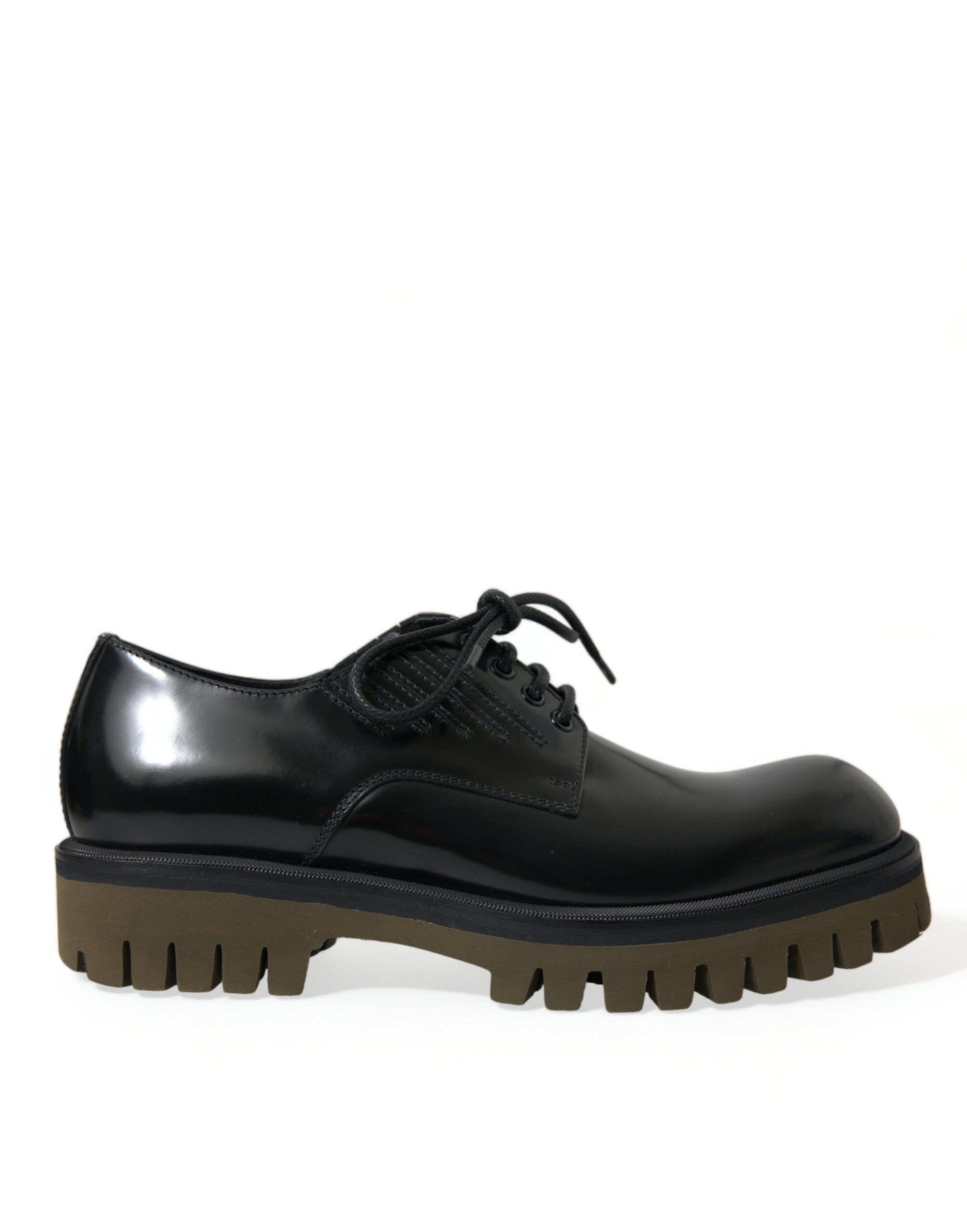 Pantofi eleganti Dolce & Gabbana Derby din piele neagră