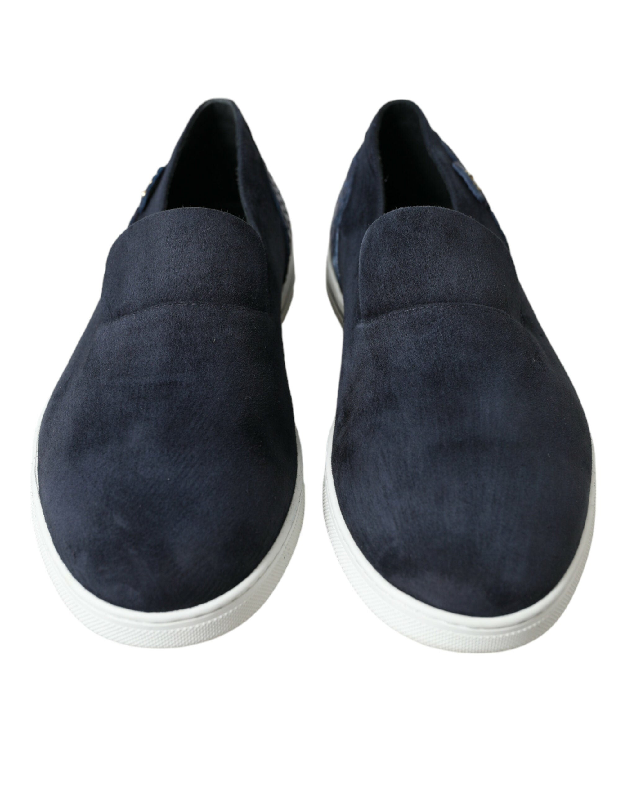 Dolce & Gabbana Elegante Loafer aus blauem Wildleder