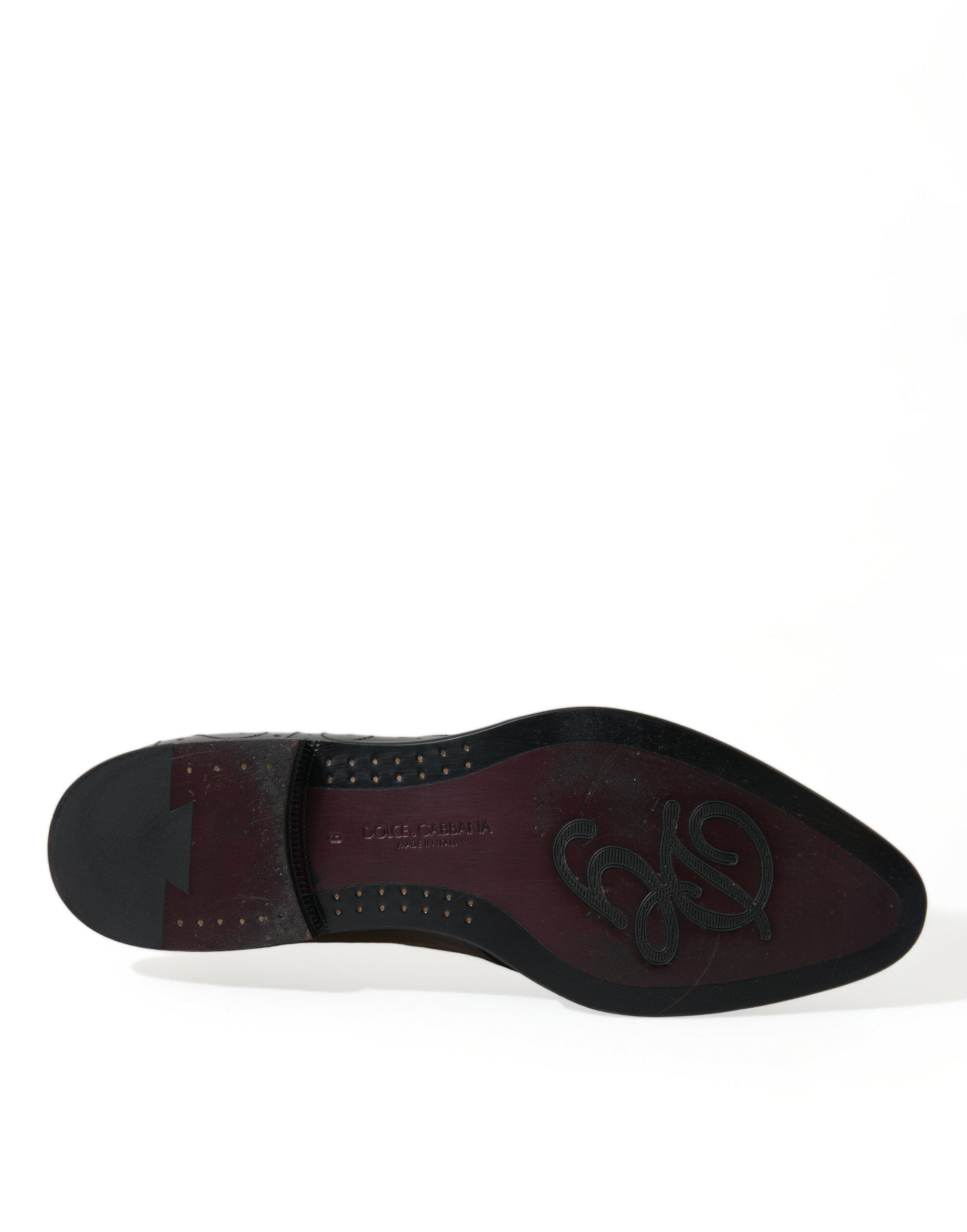 Pantofi eleganti Dolce & Gabbana Derby din piele neagră