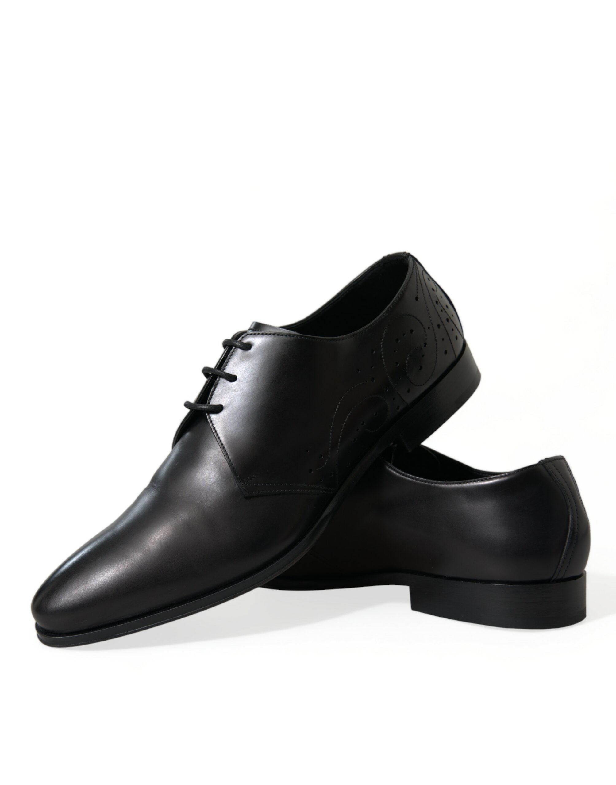 Pantofi eleganti Dolce & Gabbana Derby din piele neagră