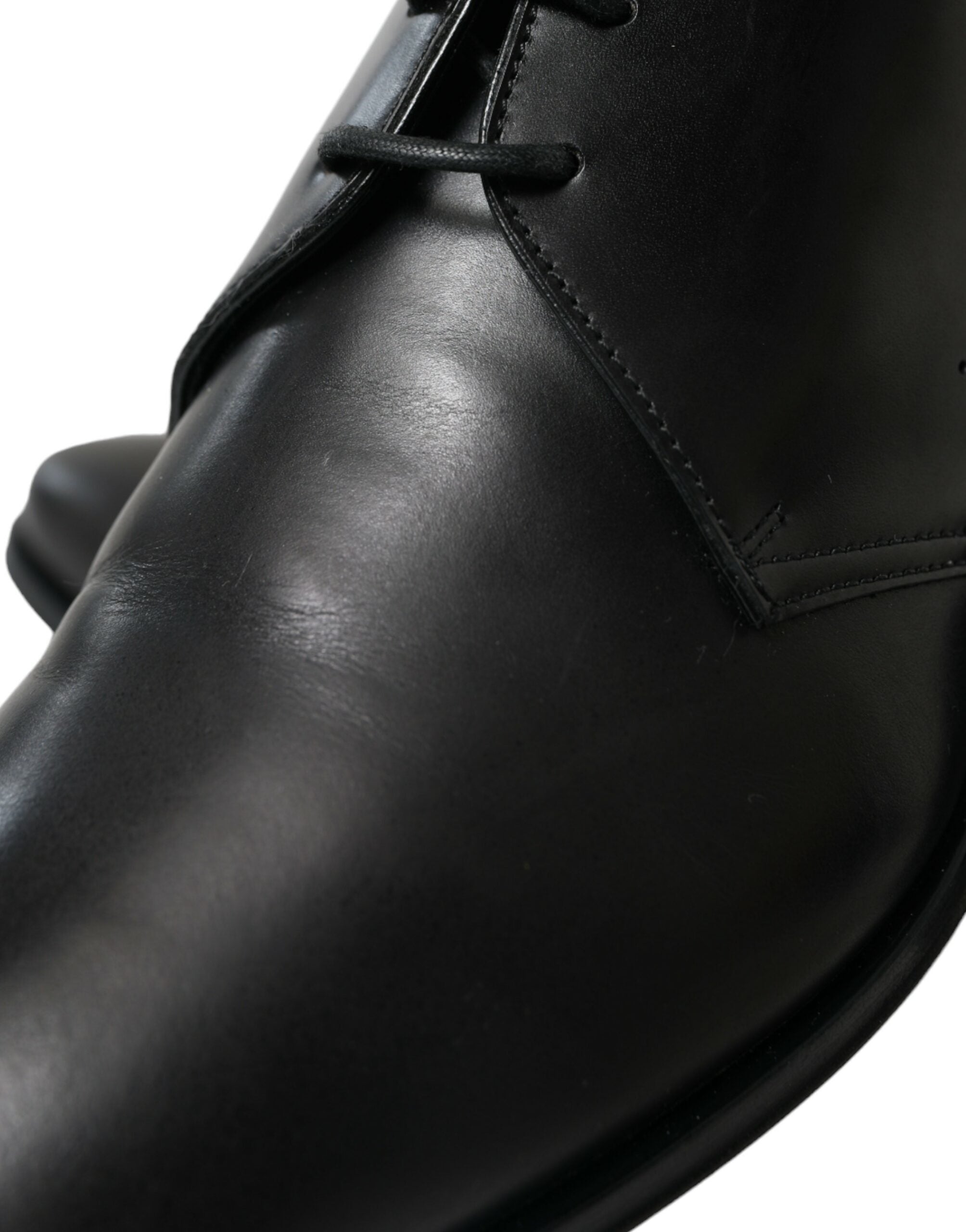 Pantofi eleganti Dolce & Gabbana Derby din piele neagră