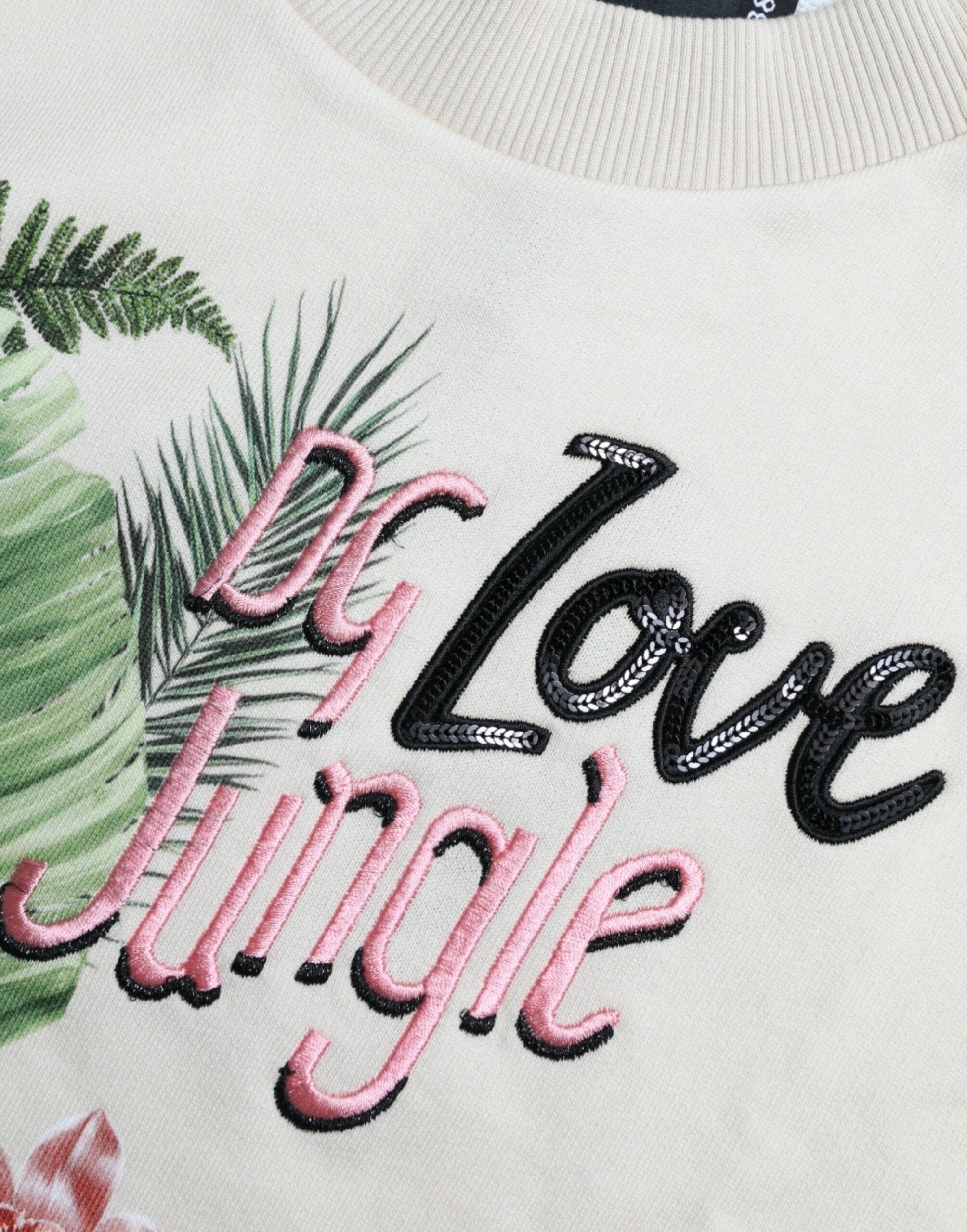 Dolce & Gabbana – Eleganter Pullover mit Rundhalsausschnitt im Dschungel-Print