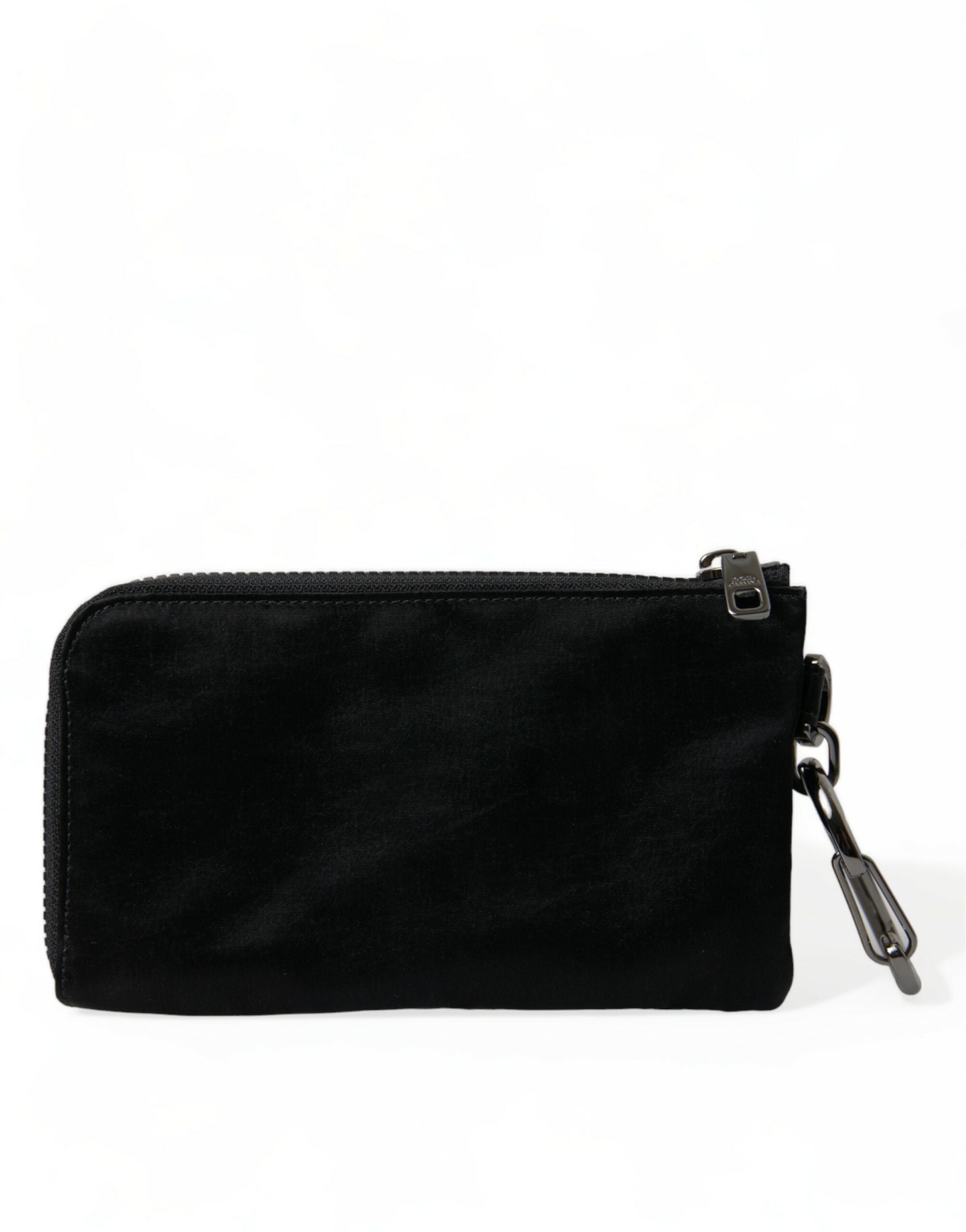 Dolce & Gabbana Elite – Schwarze Nylon- und Ledertasche mit Logodetail