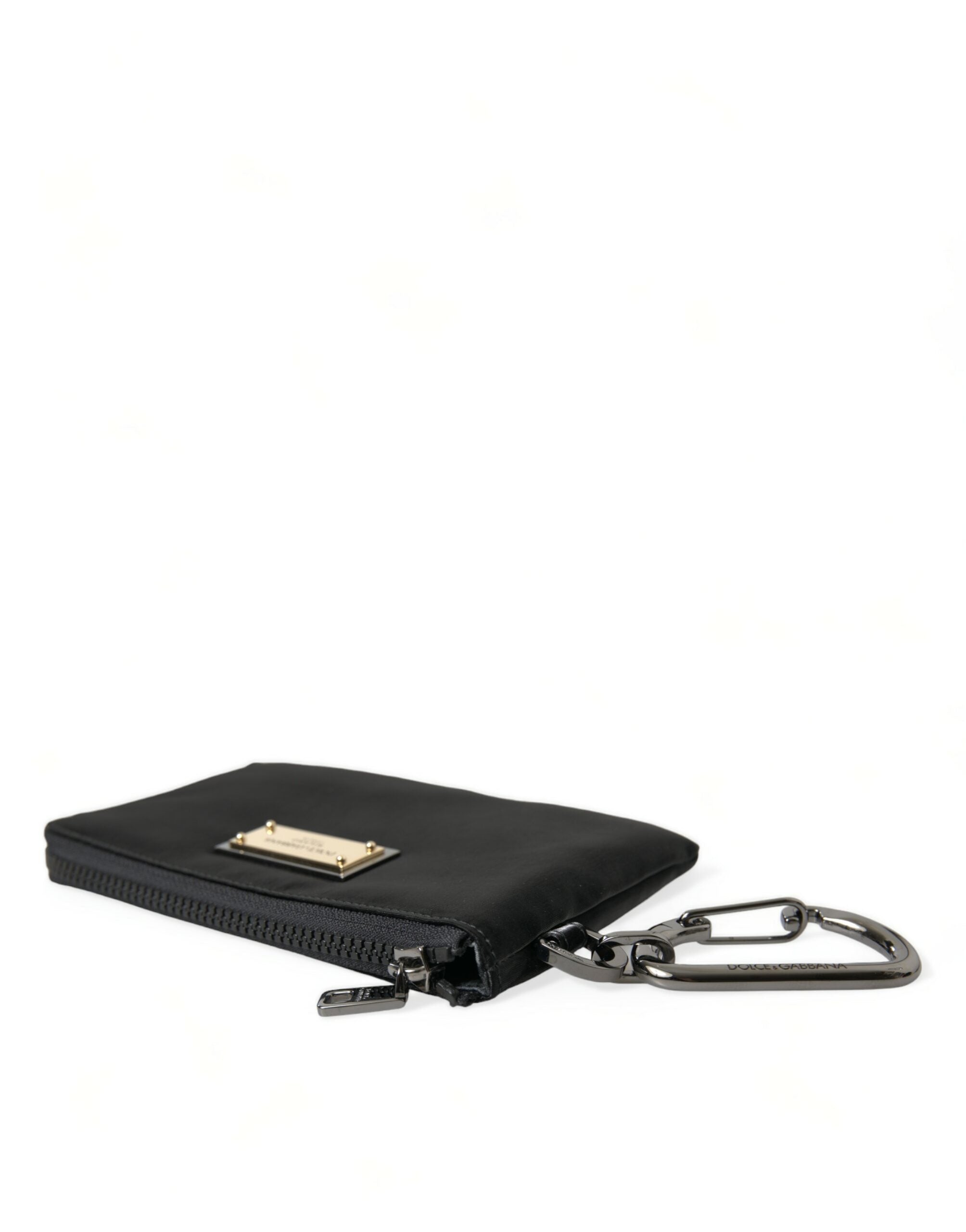 Dolce & Gabbana Elite – Schwarze Nylon- und Ledertasche mit Logodetail