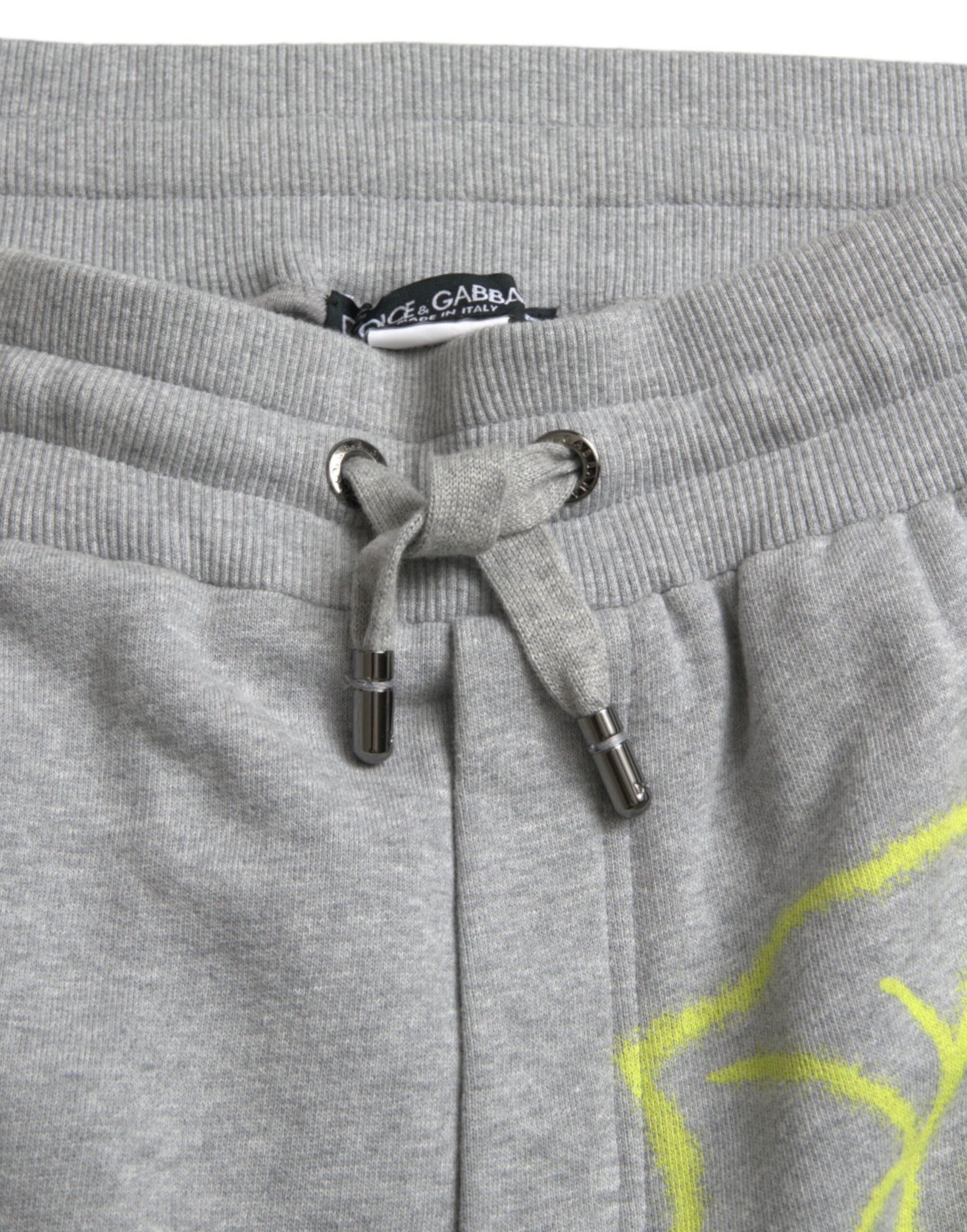 Dolce & Gabbana Schicke, graue Skinny-Jogginghose aus Baumwolle