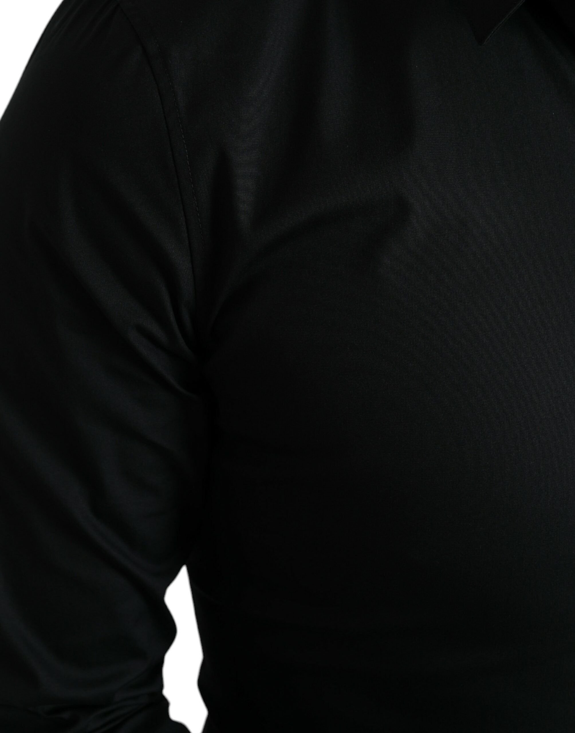 Dolce & Gabbana Elegantes schwarzes italienisches Slim Fit-Hemd