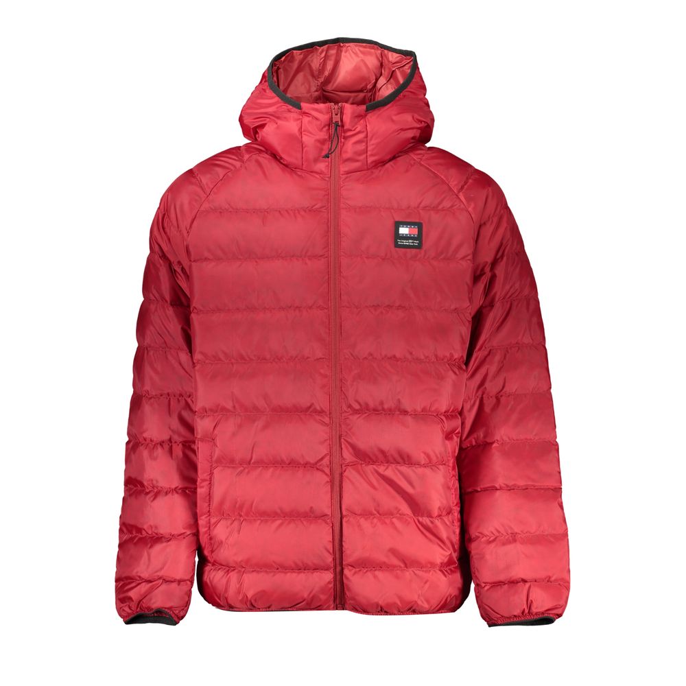 Jachetă cu glugă Tommy Hilfiger Chic din poliester reciclat