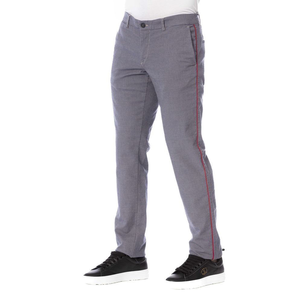 Trussardi Jeans Herrenhose aus blauer Baumwolle