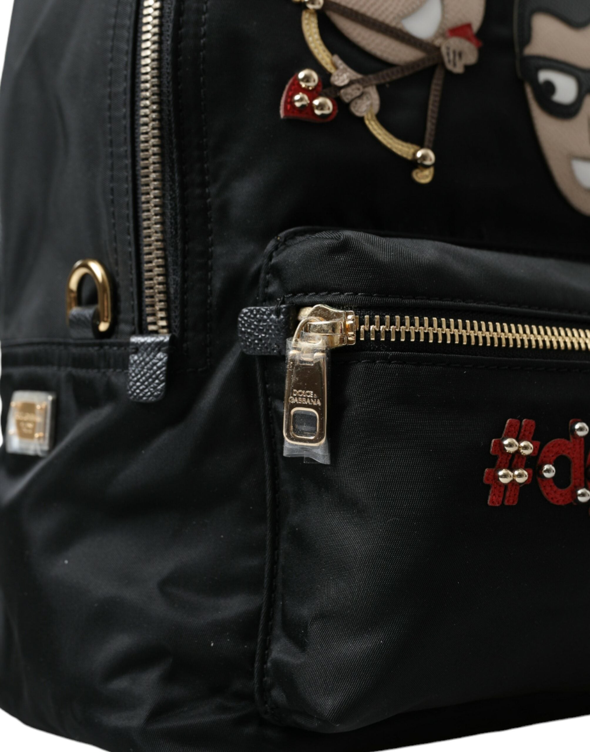 Dolce & Gabbana – Eleganter, verzierter schwarzer Rucksack