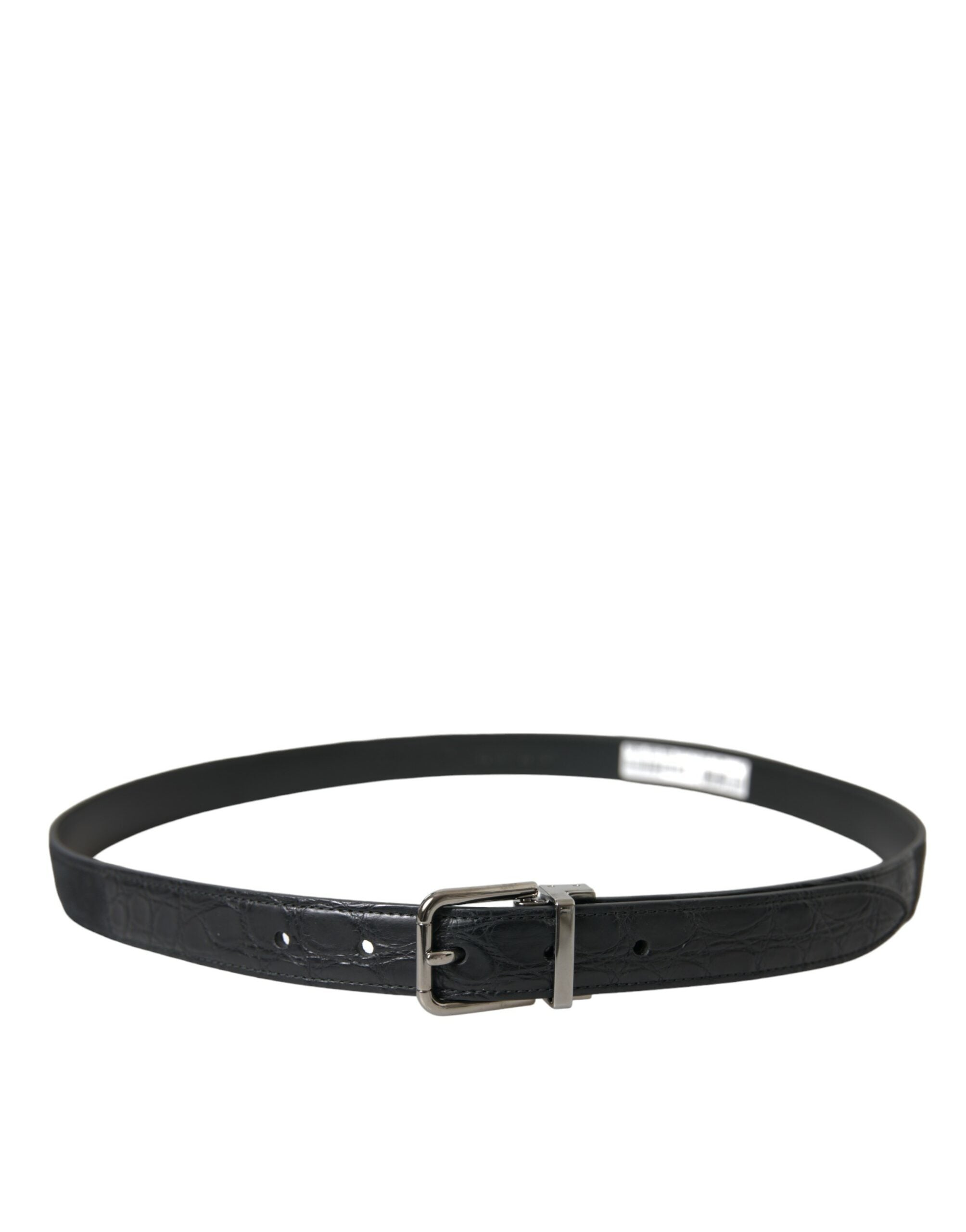 Curea elegantă din piele Dolce & Gabbana cu cataramă metalică