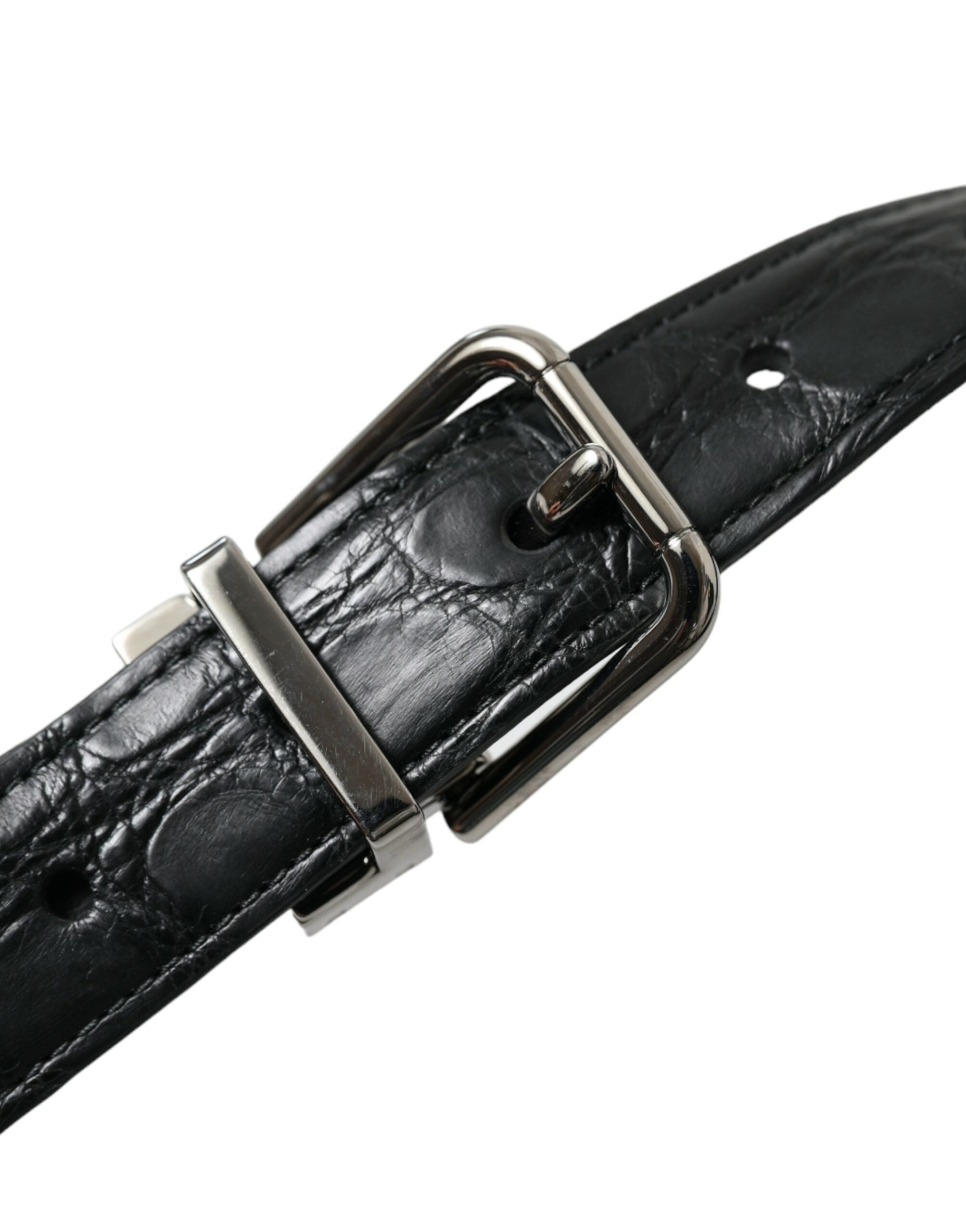Curea elegantă din piele Dolce & Gabbana cu cataramă metalică