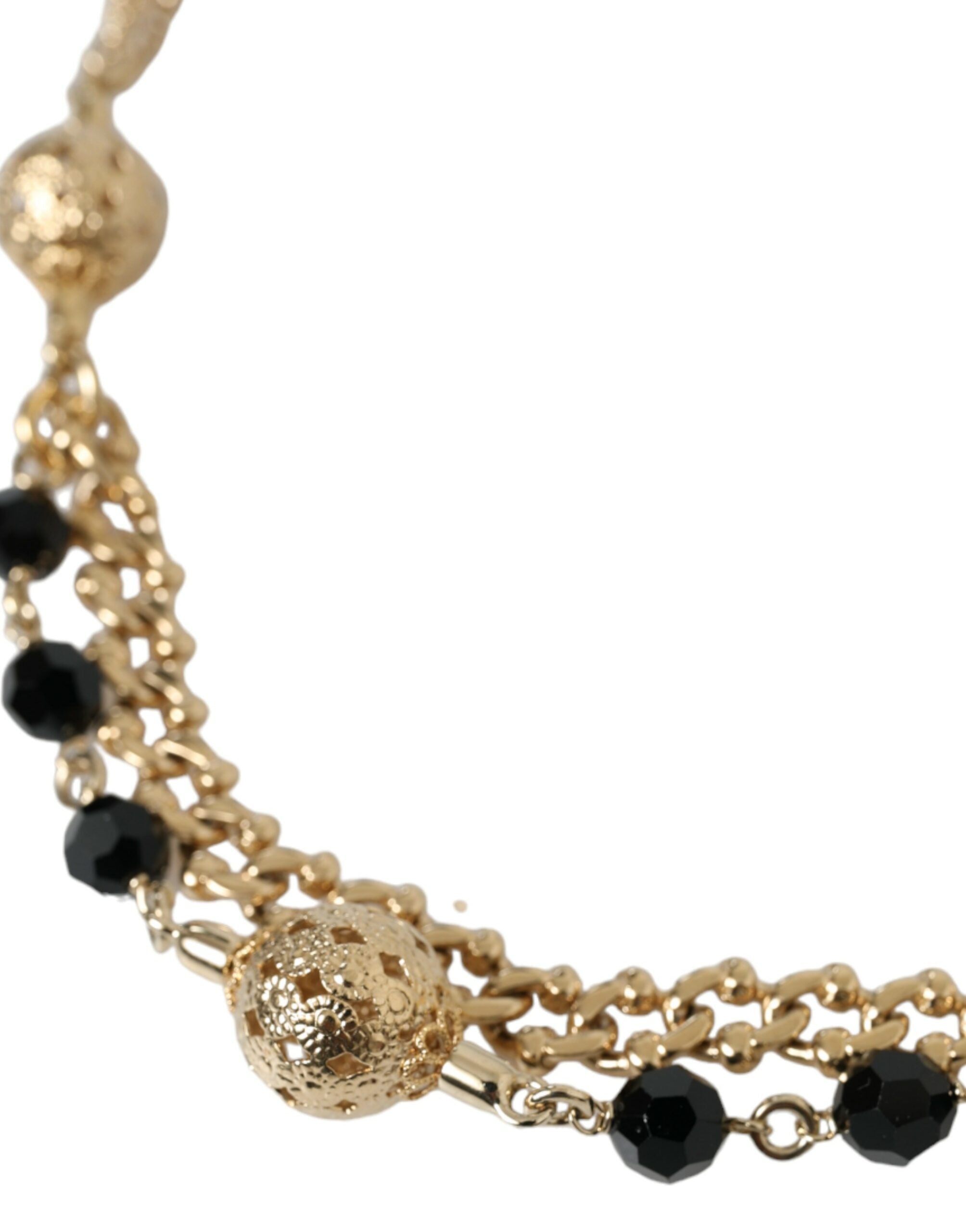 Dolce & Gabbana Eleganter Taillengürtel aus Crystal Bounce-Leder