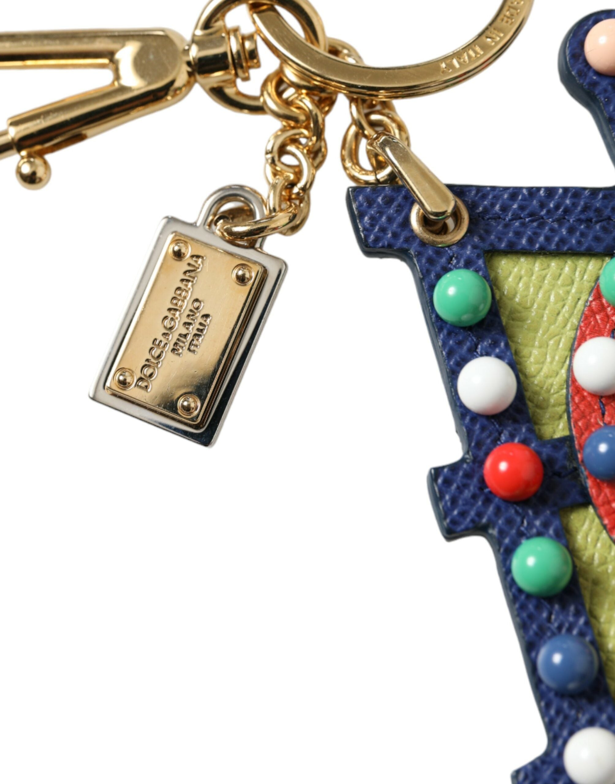 Breloc Dolce & Gabbana cu design din celuloză multicoloră