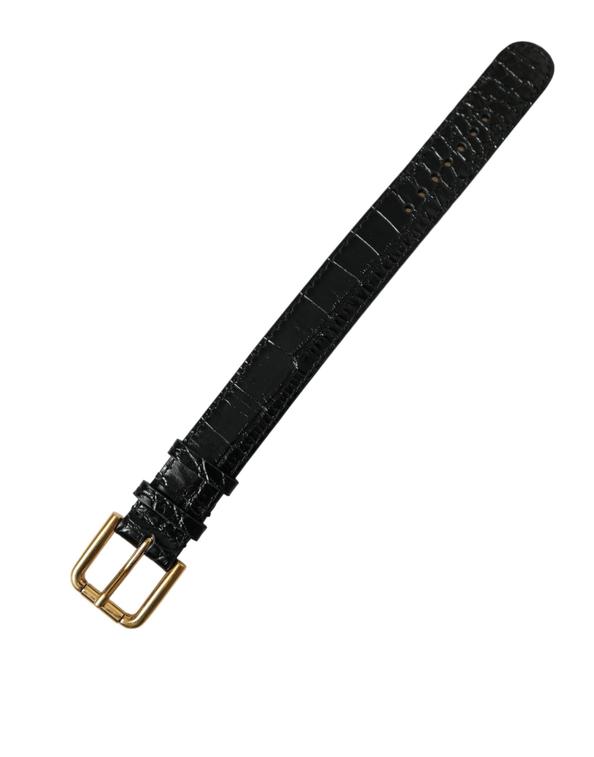 Brățară Dolce & Gabbana Elegant Gold Black din piele