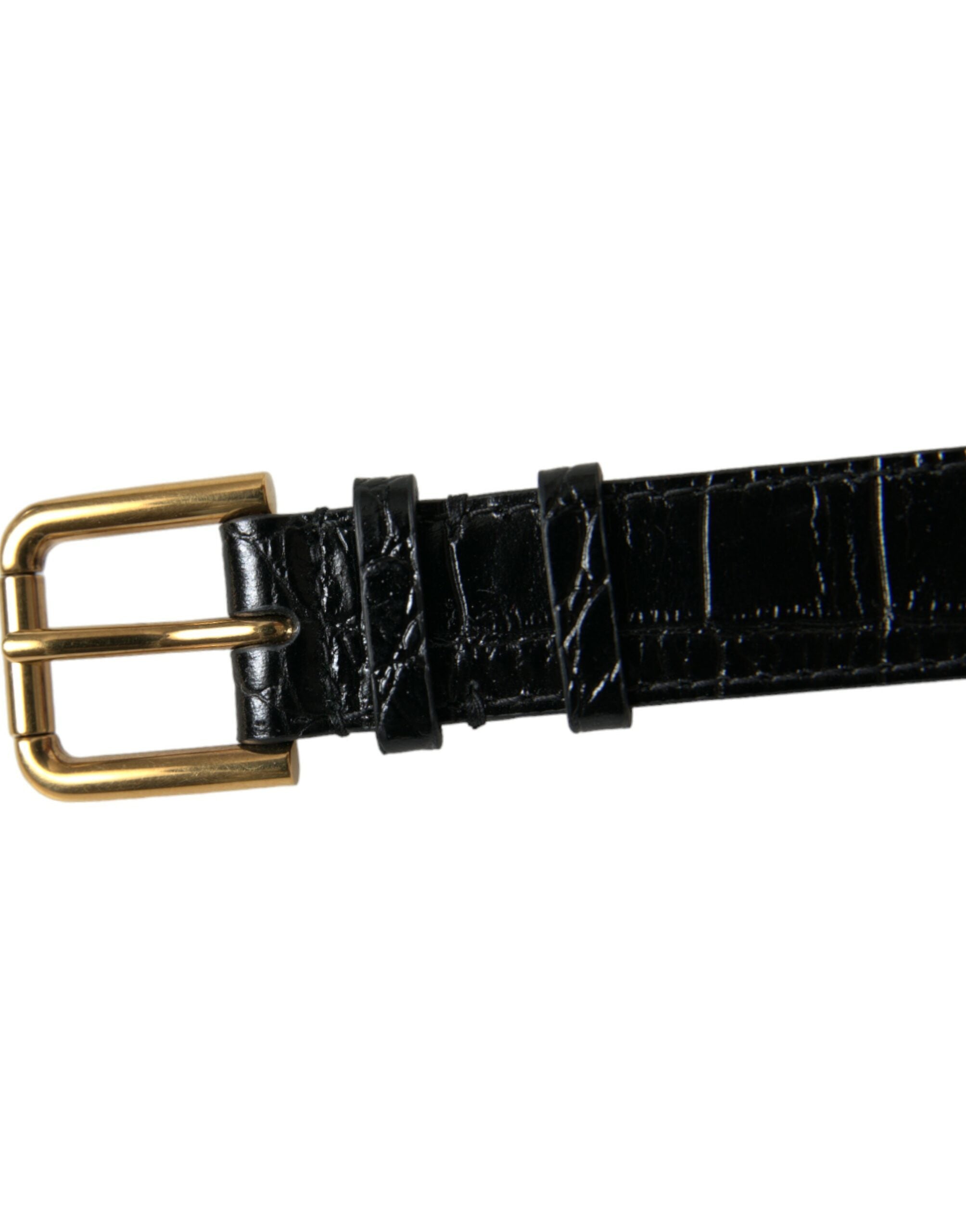 Brățară Dolce & Gabbana Elegant Gold Black din piele
