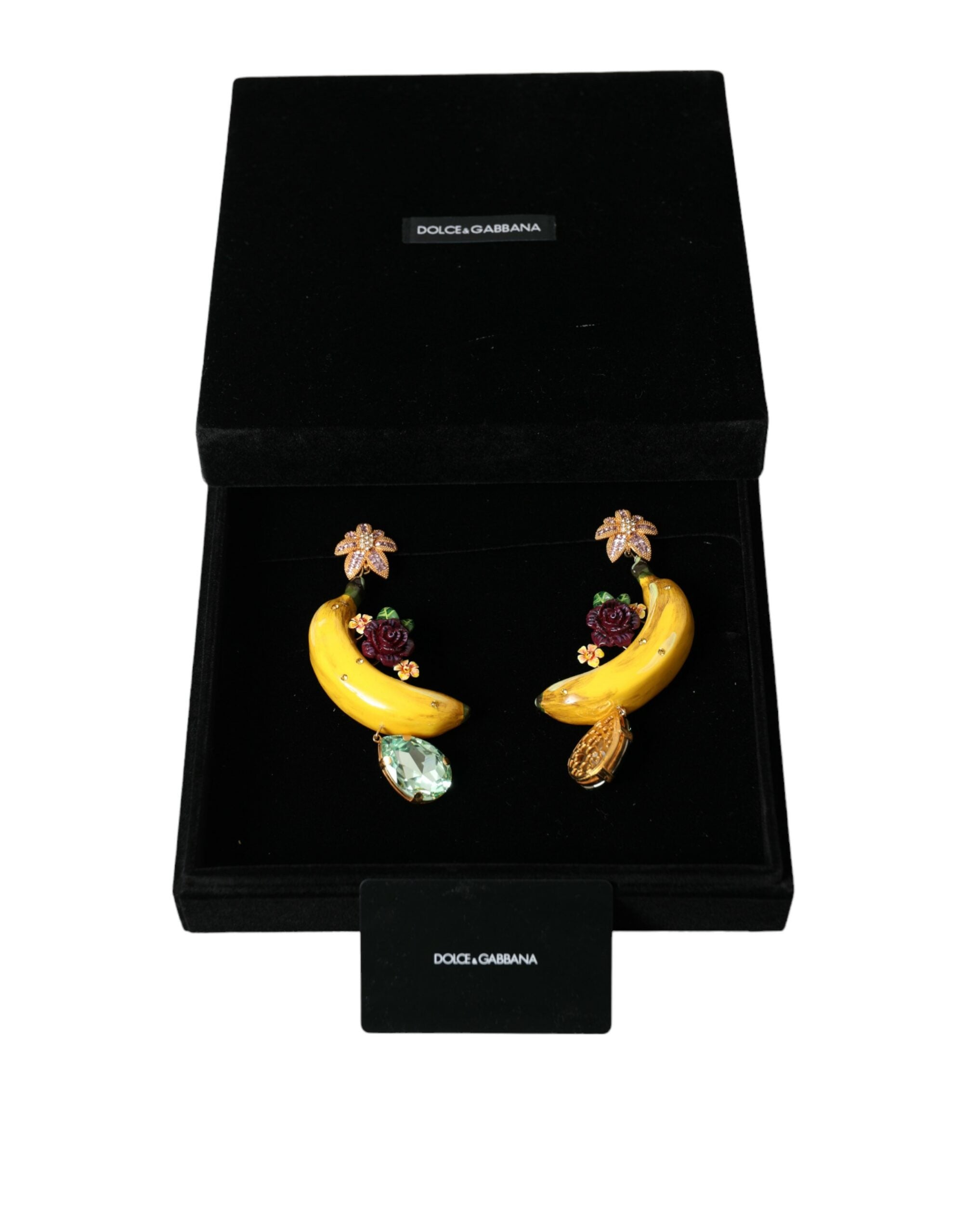 Dolce & Gabbana – Schicke, baumelnde Bananen-Ohrclips