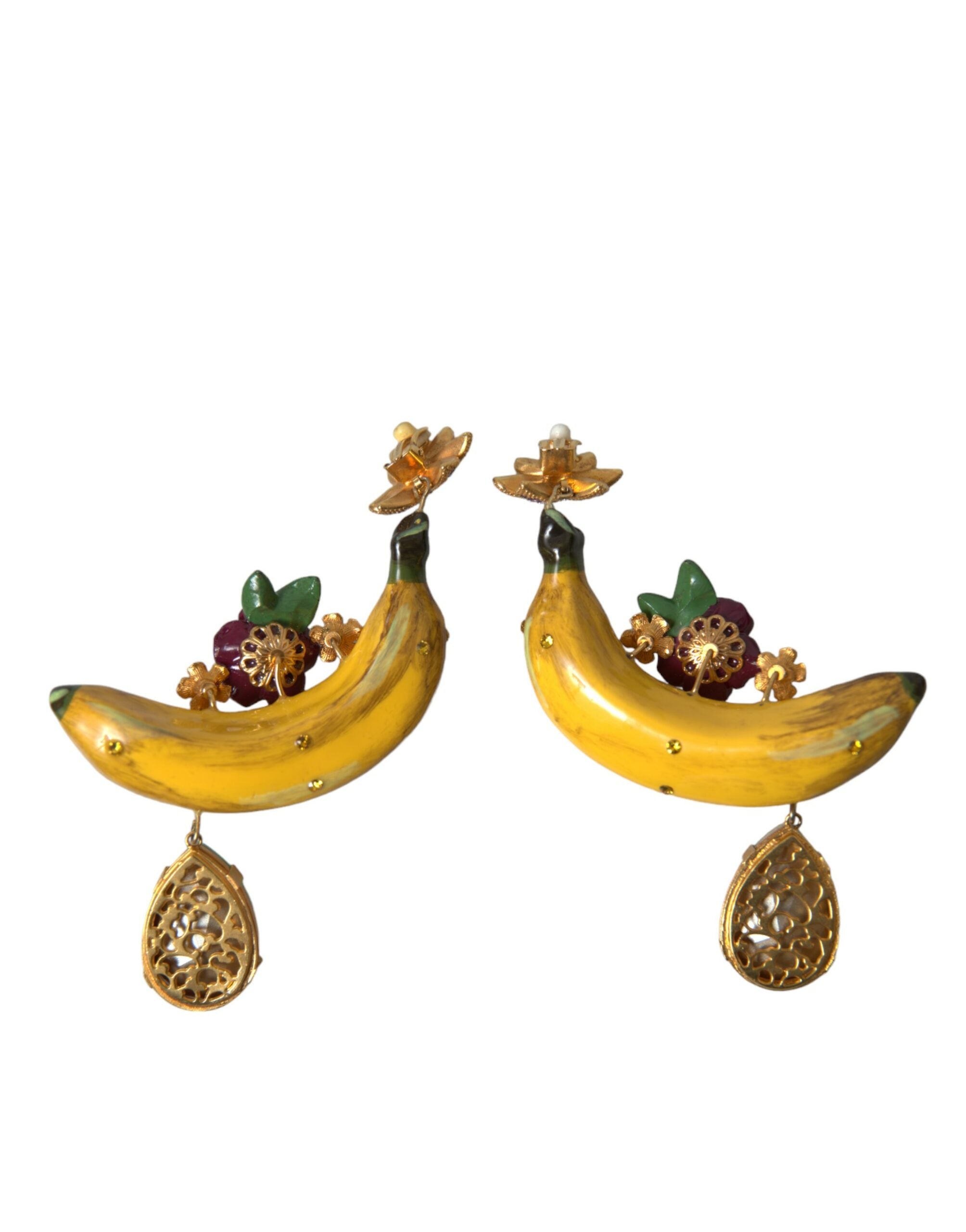 Dolce & Gabbana – Schicke, baumelnde Bananen-Ohrclips
