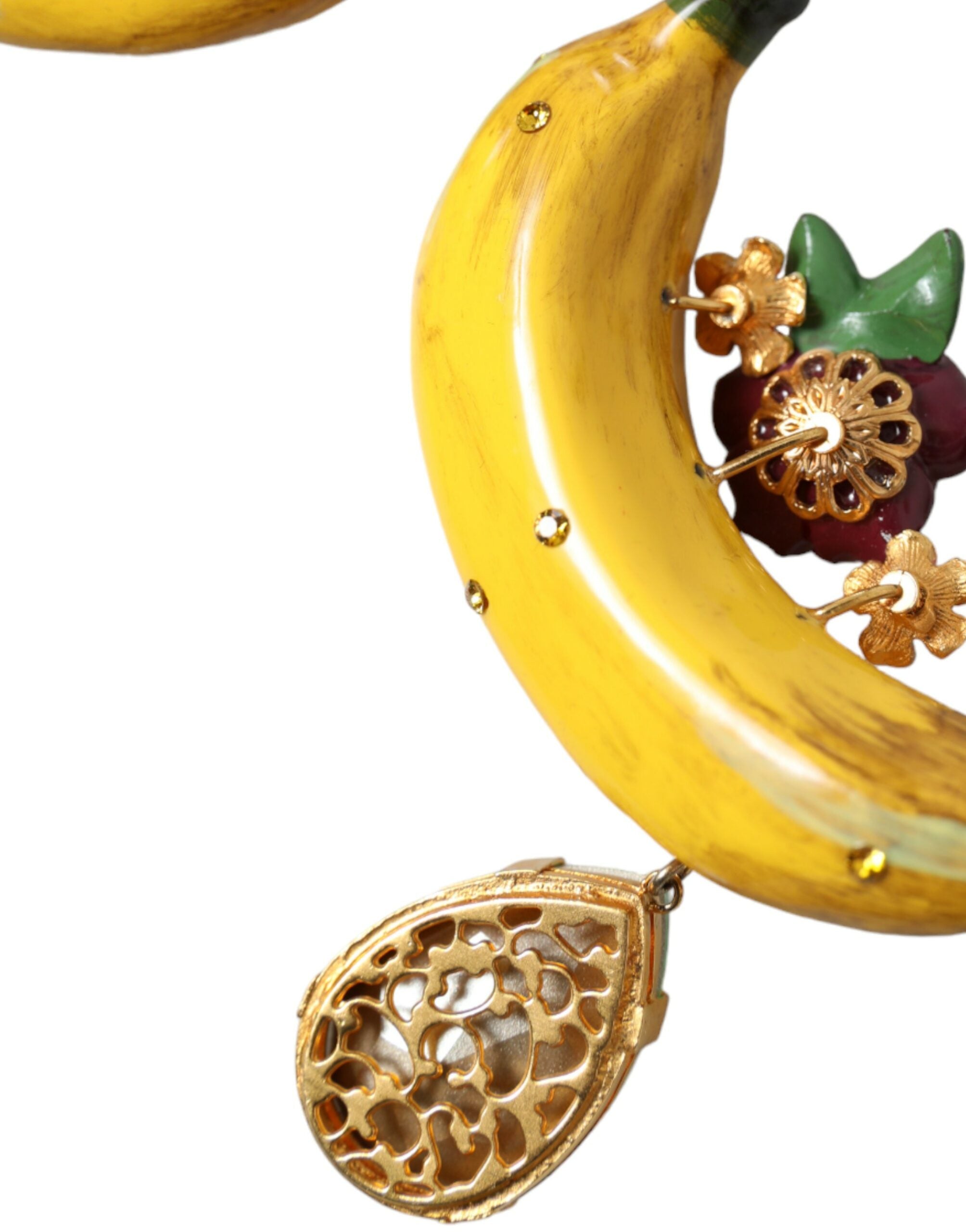 Dolce & Gabbana – Schicke, baumelnde Bananen-Ohrclips