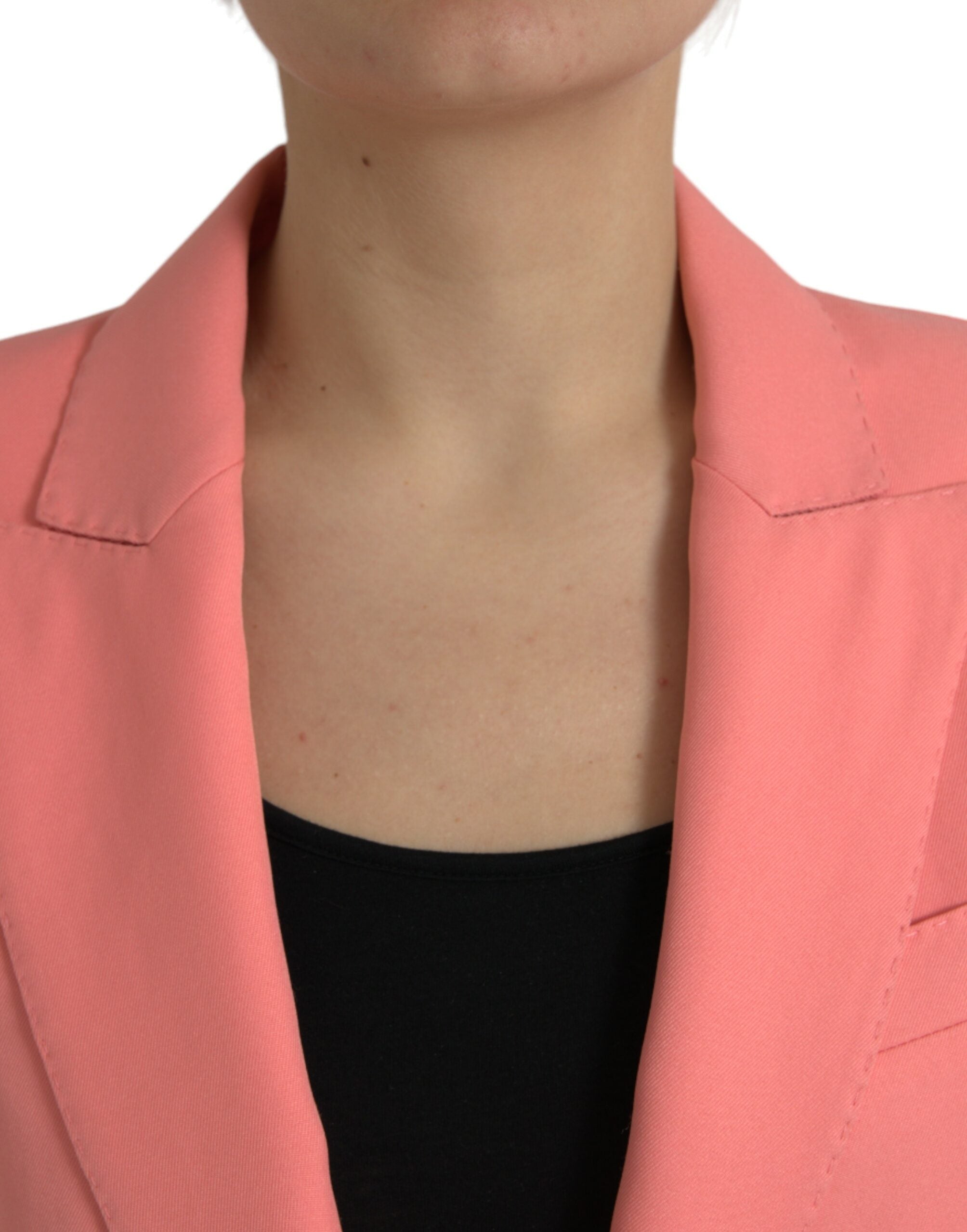 Dolce & Gabbana Schicker Blazer mit steigendem Revers in Rosa