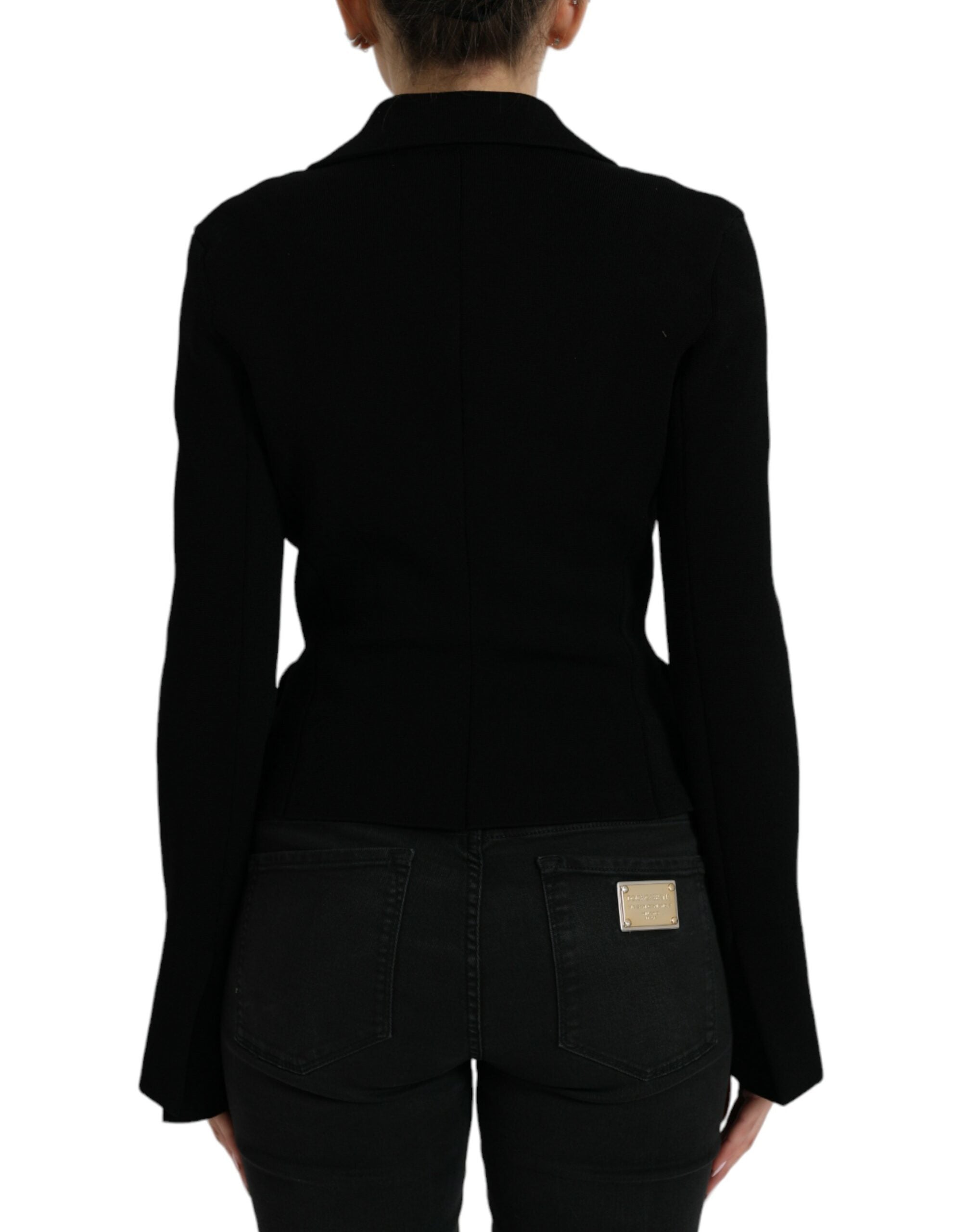Dolce & Gabbana Eleganter schwarzer Designer-Blazer für Damen