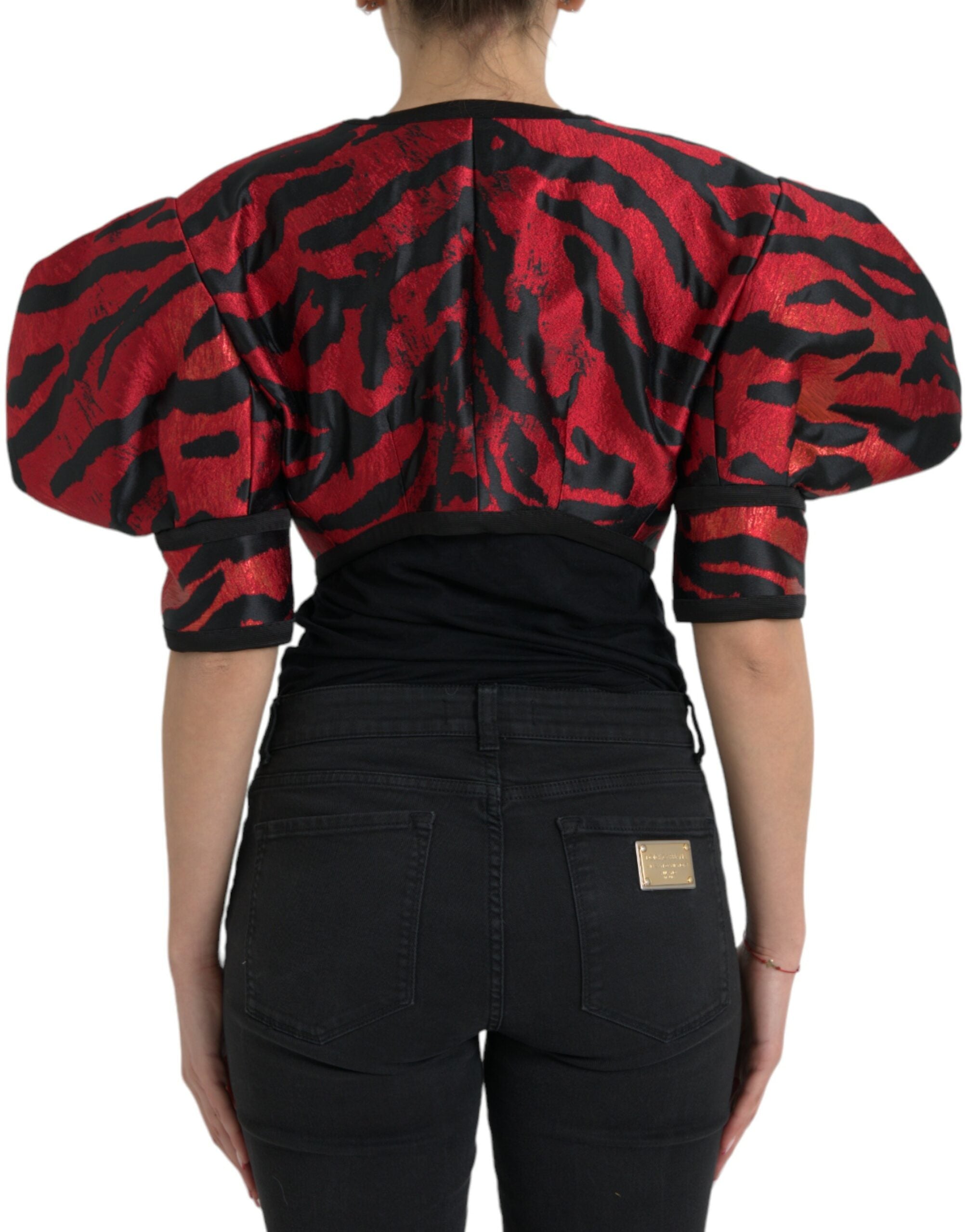 Dolce & Gabbana Jachetă elegantă cu imprimeu animal print