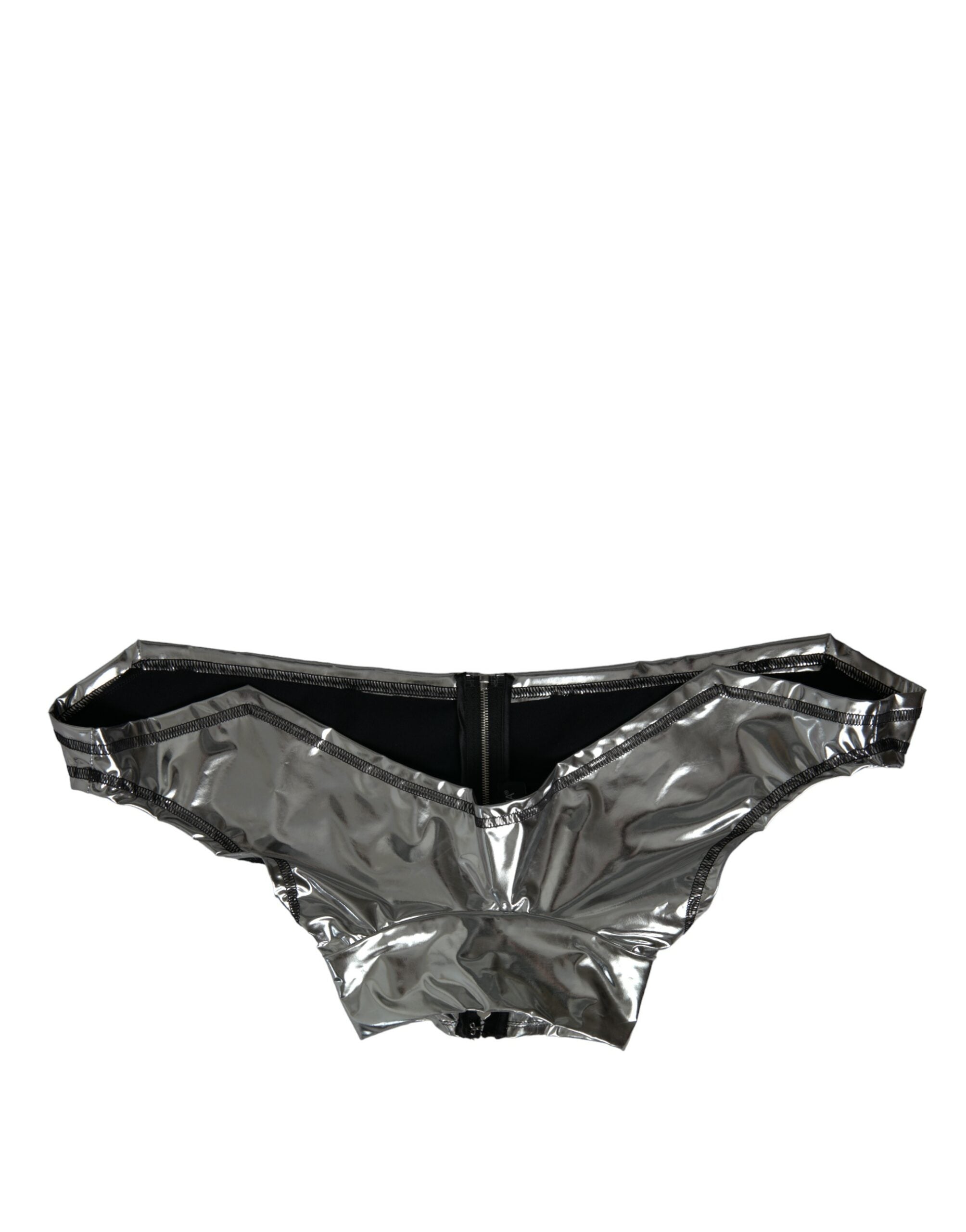 Top Dolce & Gabbana Silver Elegance cu închidere cu fermoar
