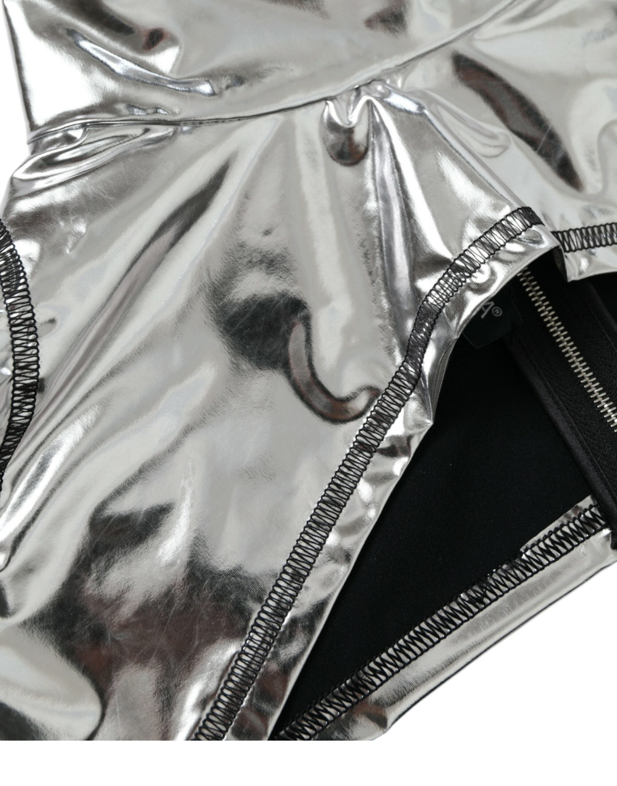 Top Dolce & Gabbana Silver Elegance cu închidere cu fermoar
