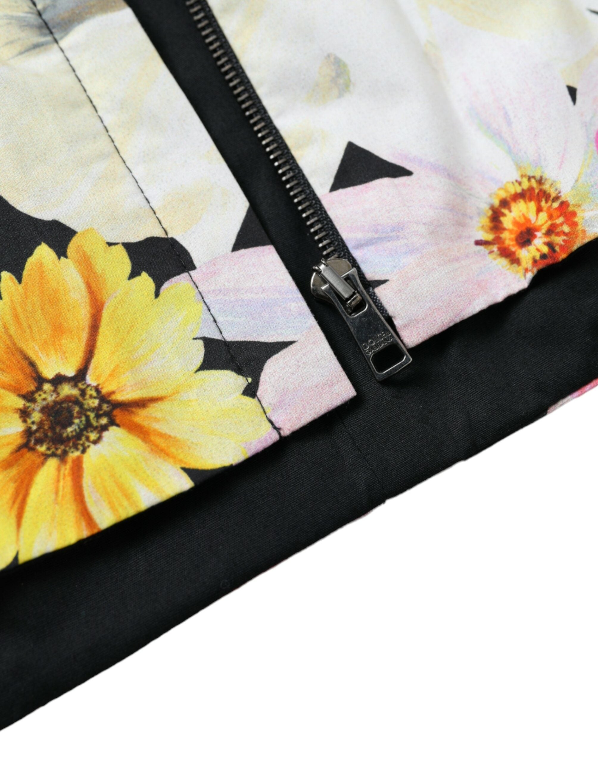 Top scurt Dolce & Gabbana cu imprimeu floral rafinat
