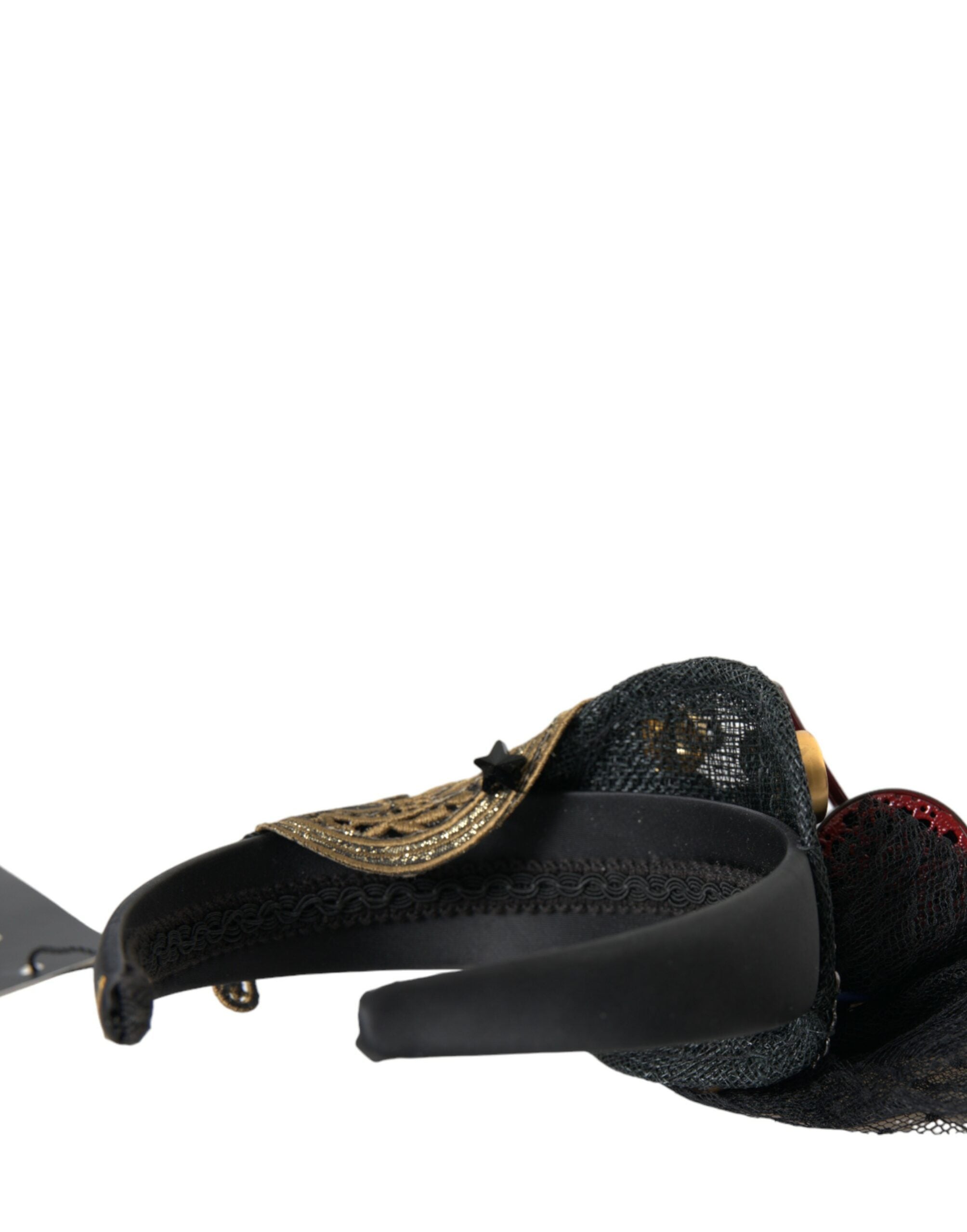 Dolce & Gabbana Diademă cu bentiță de păr cu stele din cristal și rachetă multicoloră