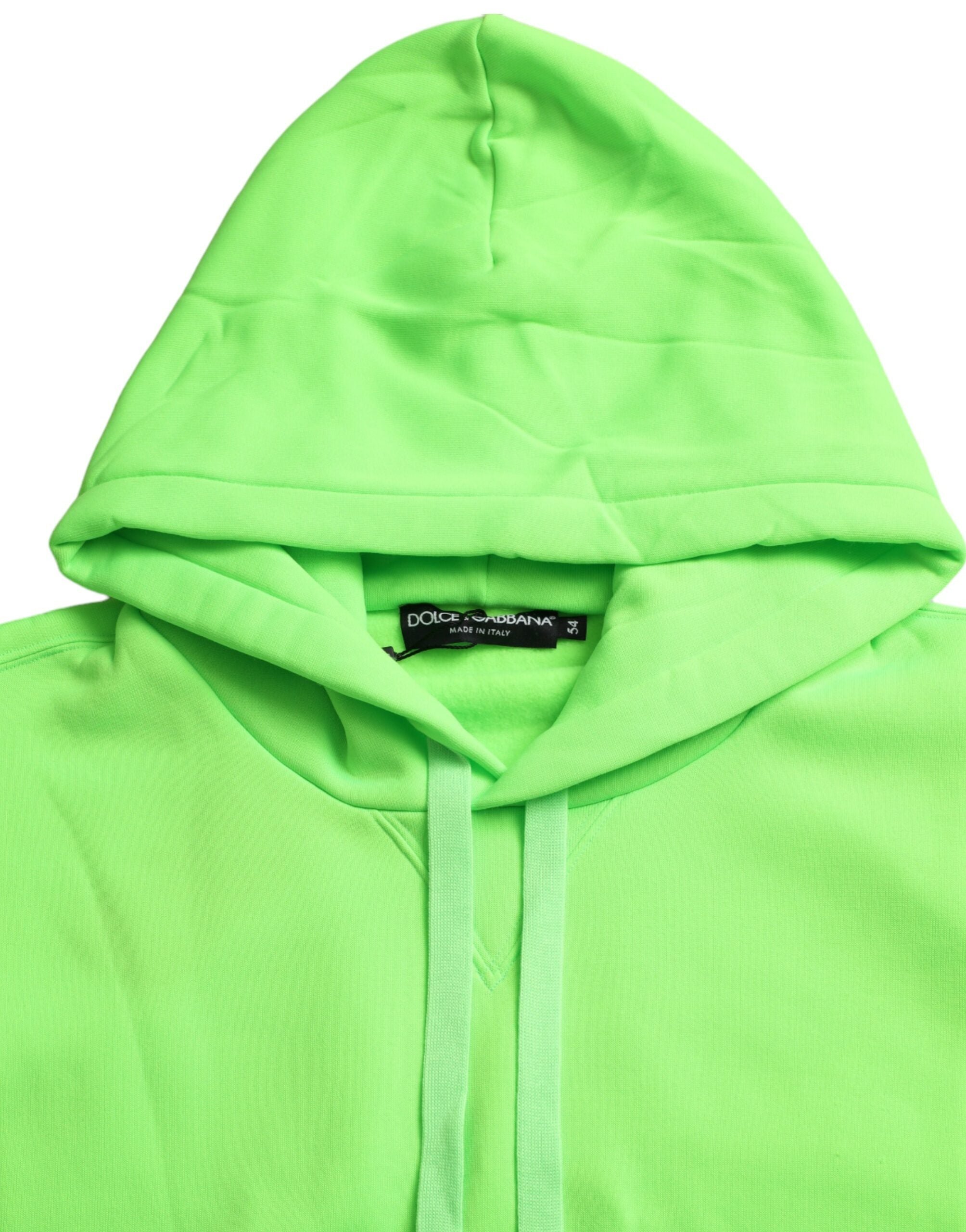 Dolce & Gabbana Neongrüner Kapuzenpullover