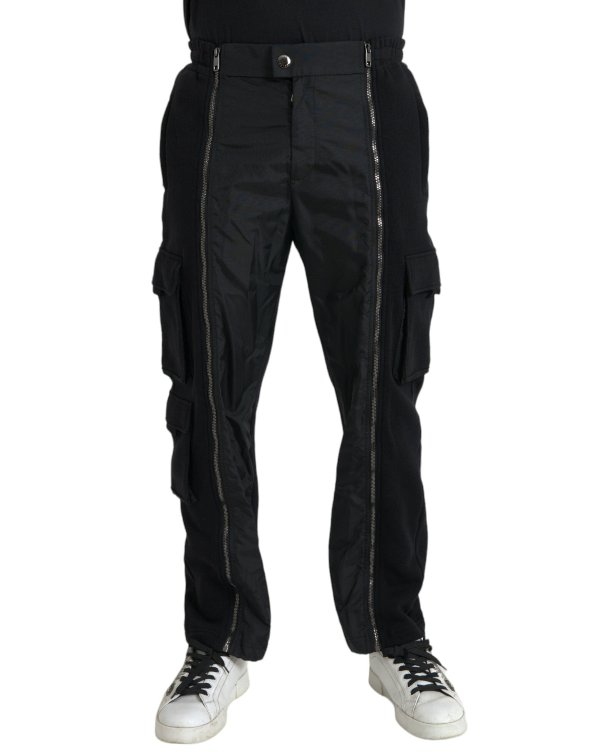 Dolce & Gabbana – Schwarze Skinny-Hose aus Baumwollmischung