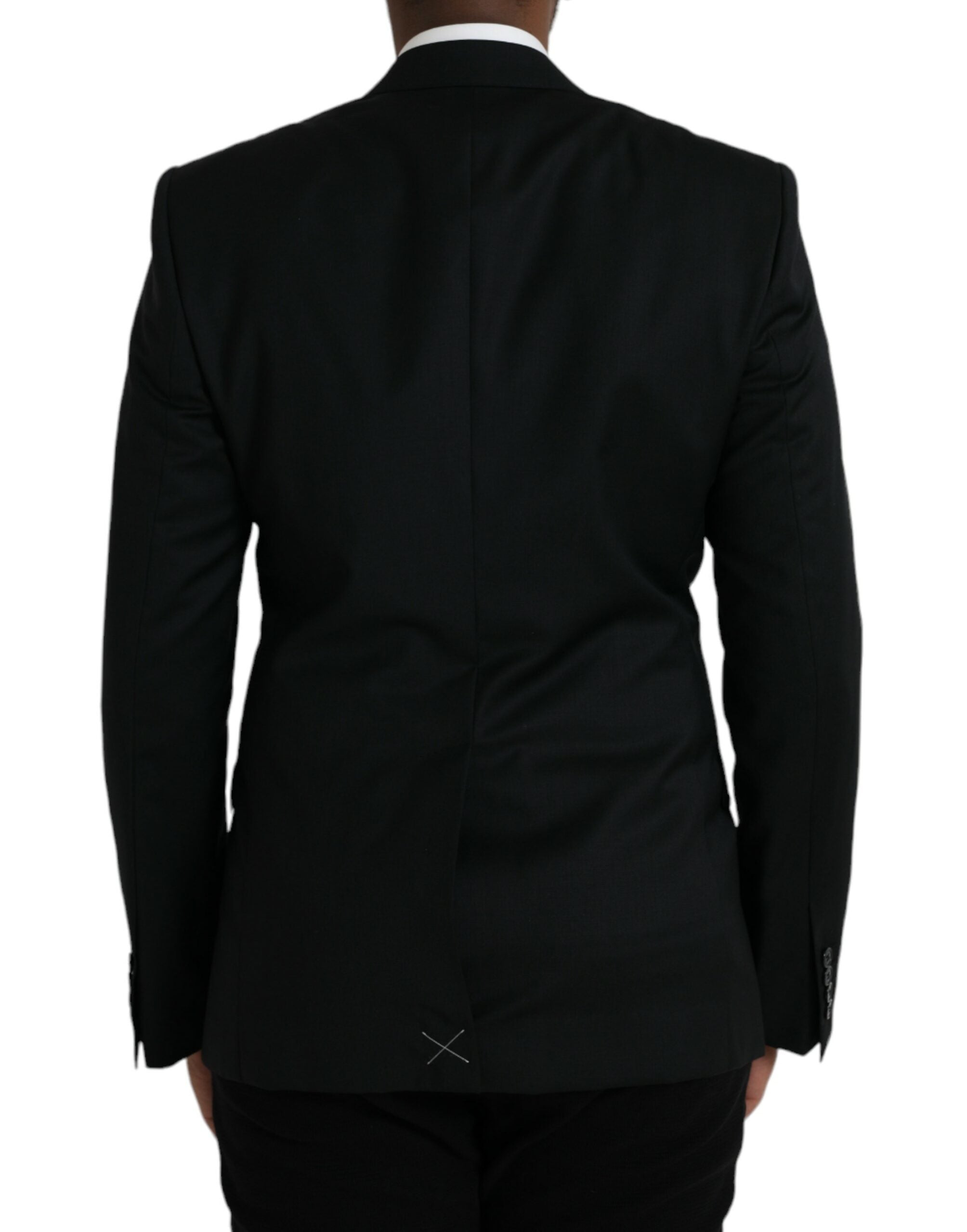 Dolce & Gabbana – Einreihiger MARTINI-Blazer aus schwarzer Wolle