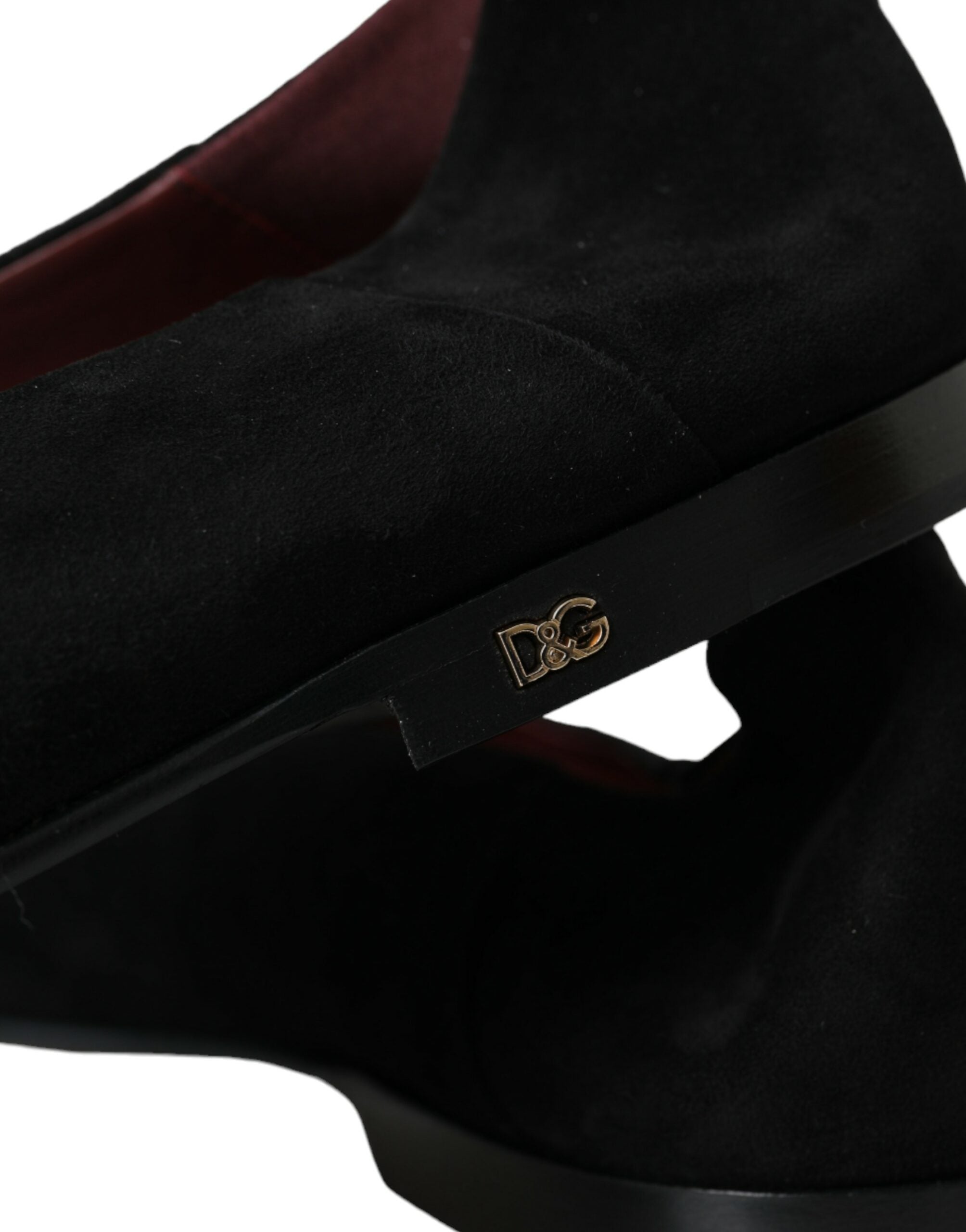 Dolce & Gabbana – Schwarze Wildleder-Loafer, formelle Kleider, Schlupfschuhe