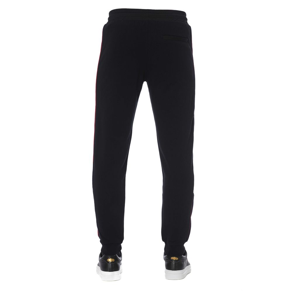 Trussardi Schwarze Herren-Sporthose aus Baumwolle